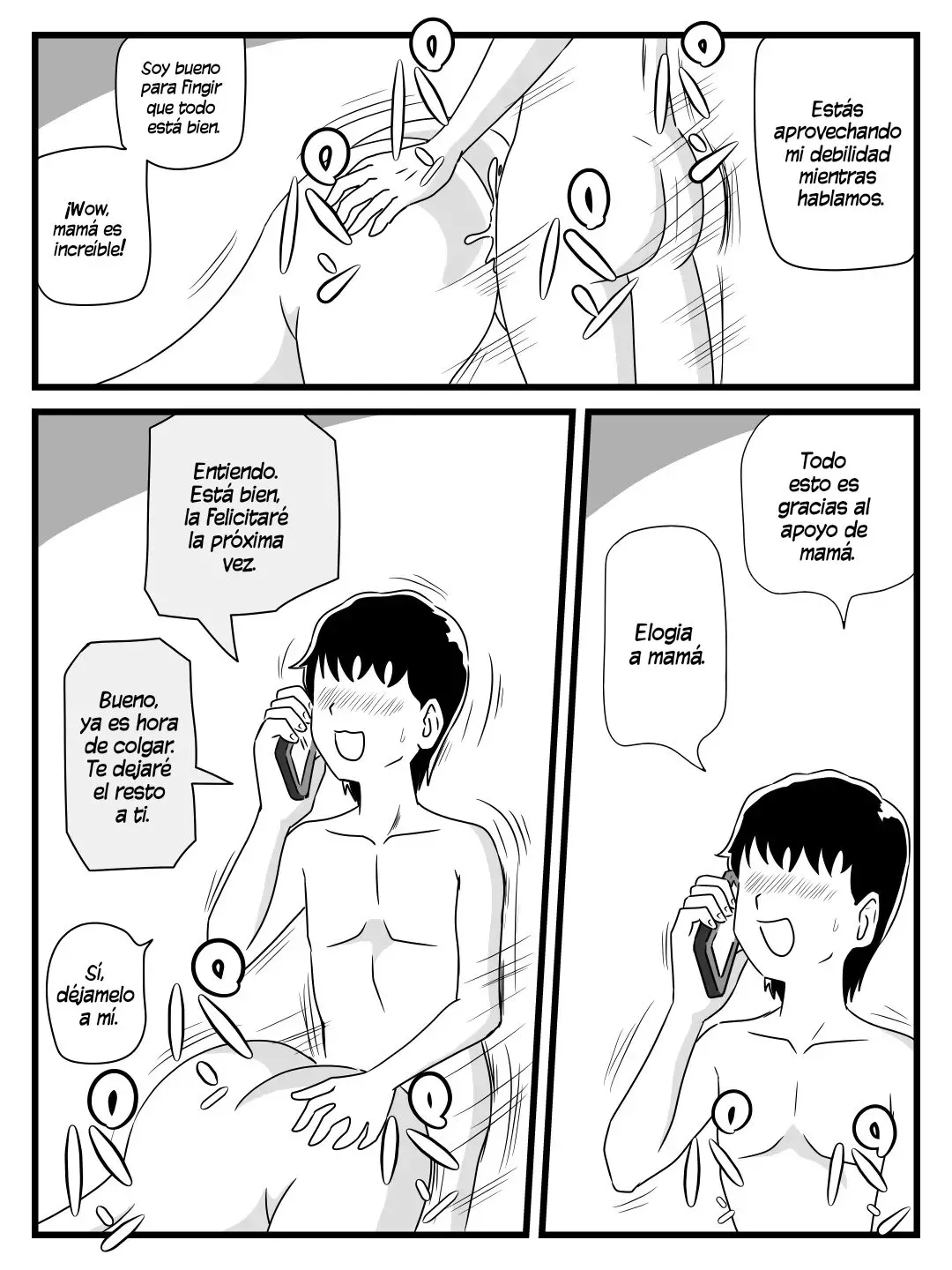 [Momoziri Hustle Dou] Neteiru Aida ni Musuko ga Sounyuu Shite Kita | Mientras Dormía, Mi Hijo Me Penetró [Spanish] [TdeTurbina] numero di immagine  16