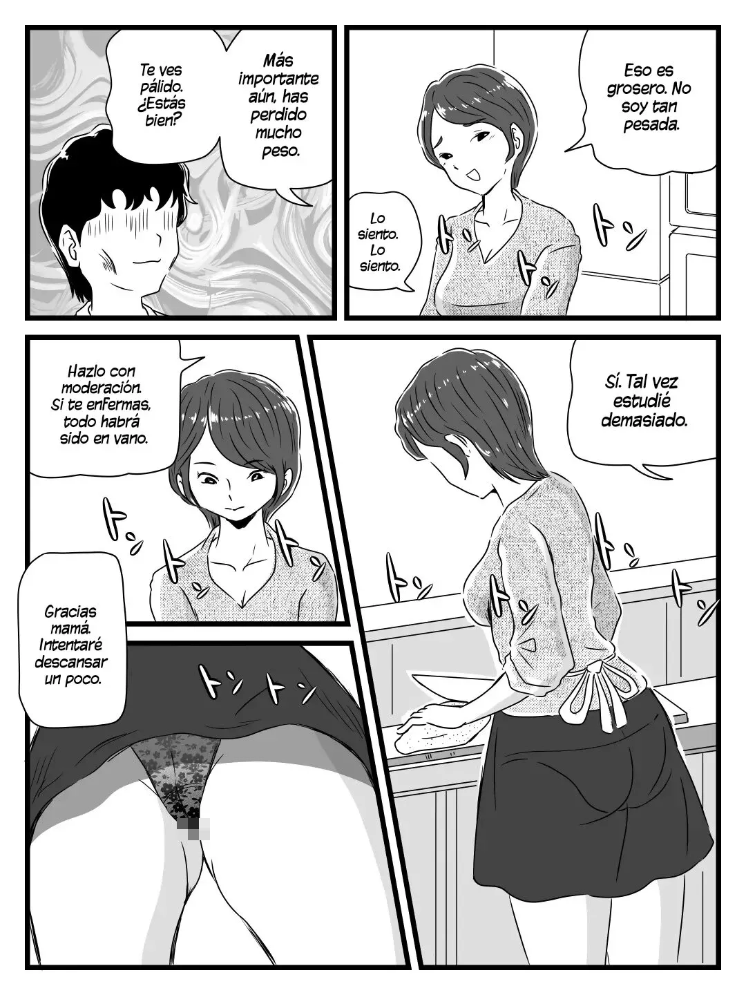 [Momoziri Hustle Dou] Neteiru Aida ni Musuko ga Sounyuu Shite Kita | Mientras Dormía, Mi Hijo Me Penetró [Spanish] [TdeTurbina] numero di immagine  28