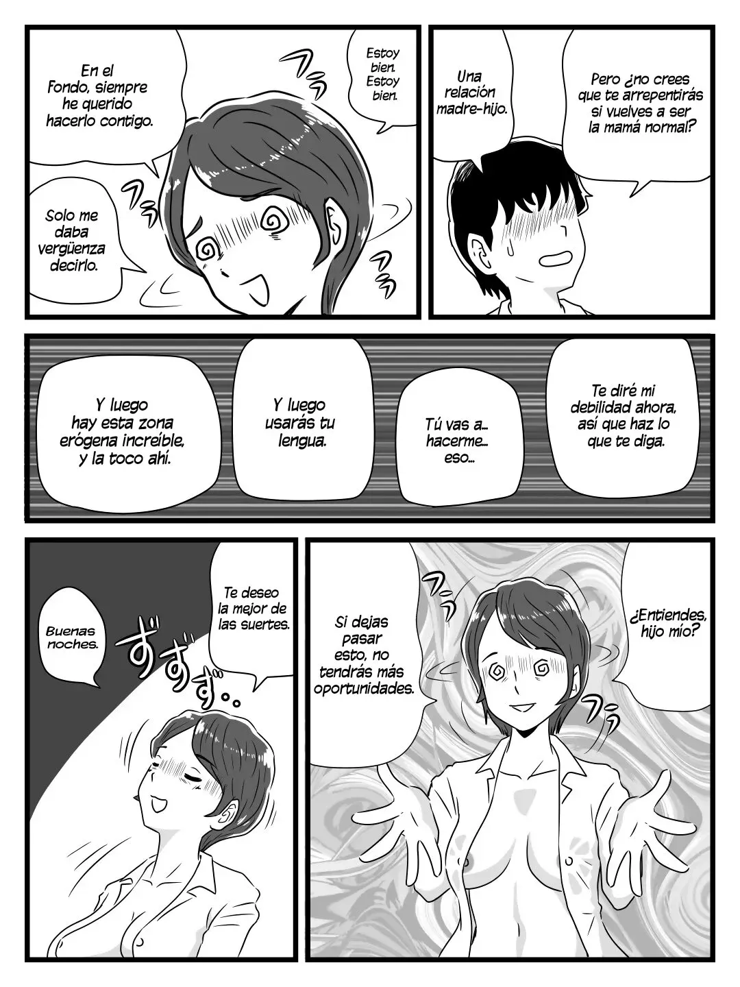 [Momoziri Hustle Dou] Neteiru Aida ni Musuko ga Sounyuu Shite Kita | Mientras Dormía, Mi Hijo Me Penetró [Spanish] [TdeTurbina] numero di immagine  34