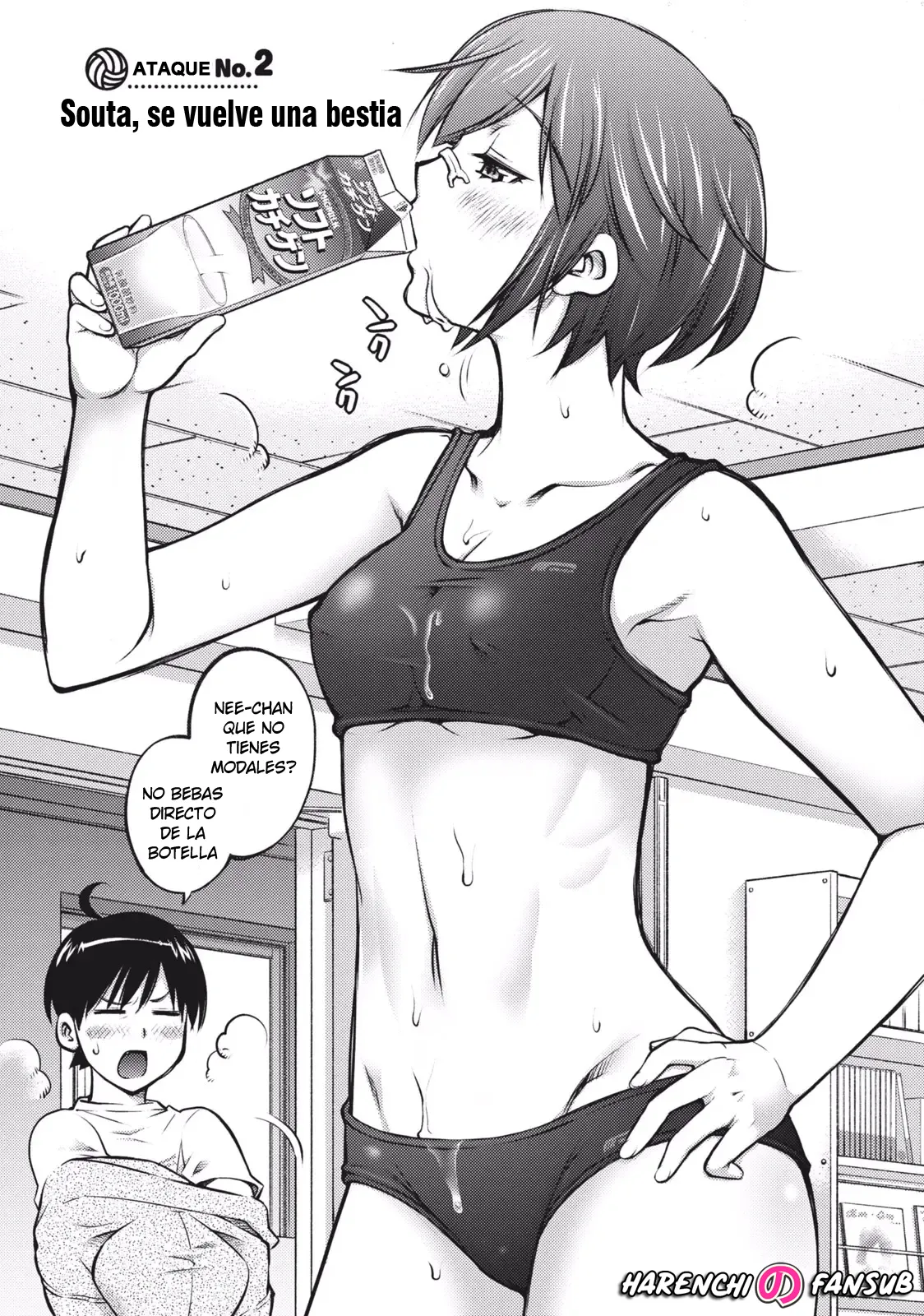 [Aizome Gorou] Souta, Yajuu to Kasu (Ooki Onnanoko wa sukidesu ka? Chap.2) | Souta, se vuelve una bestia (Te gustan las chicas grandes? Cap.2) [Spanish] [Harenchi no Fansub] [Decensored] [Digital] 图片编号 3