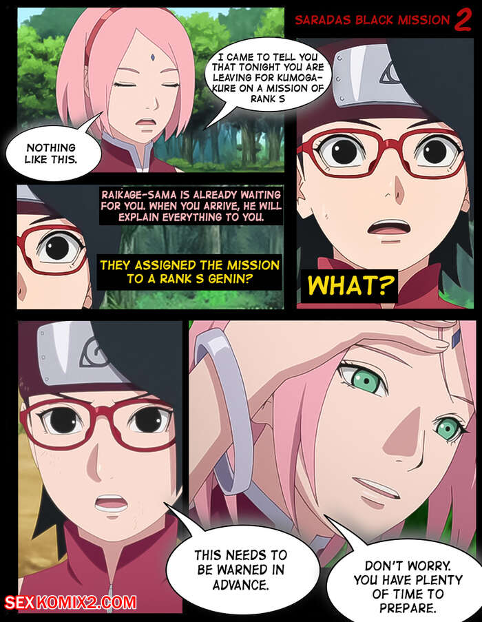 Naruto. Saradas Black Mission. KristoLin for sexkomix2.com image number 3