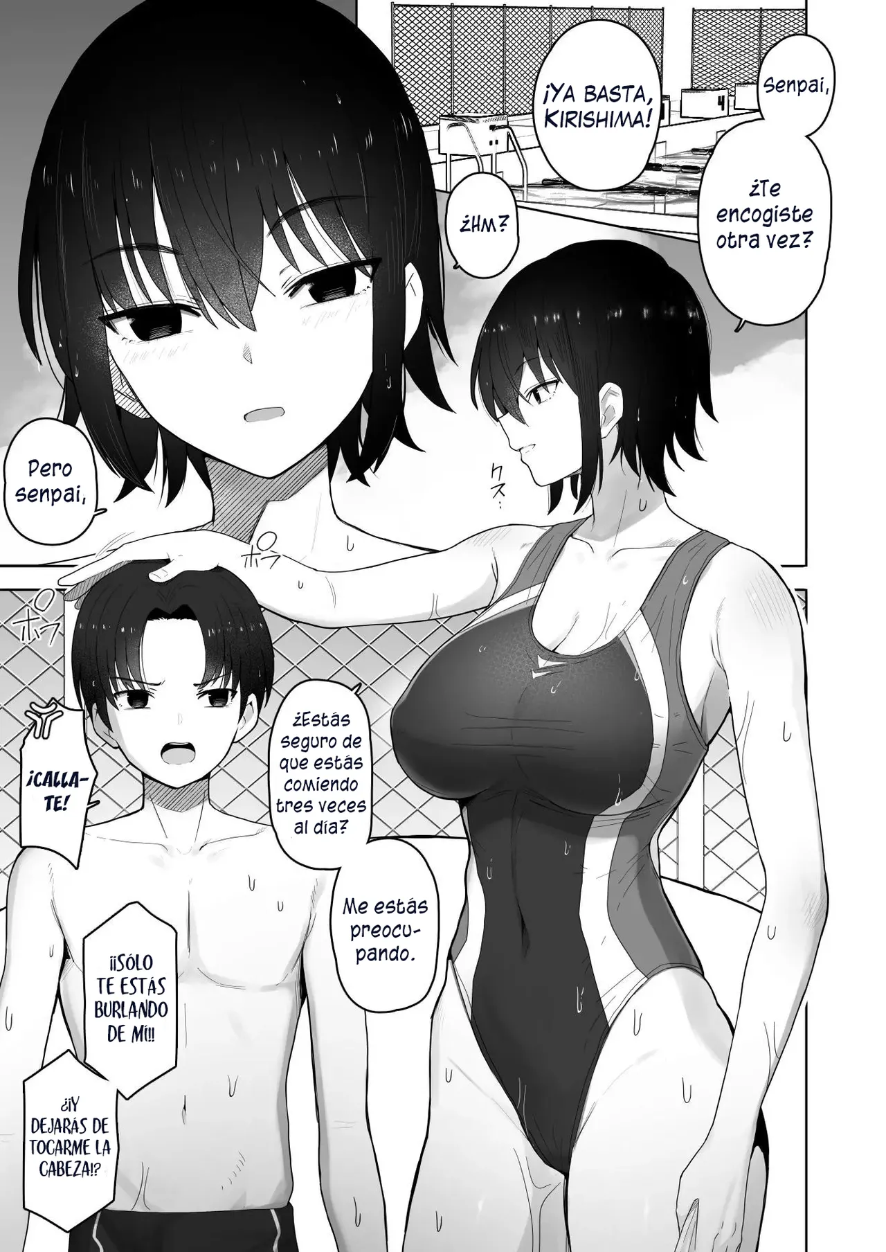 [Kurumaya Koudou] Koushinchou de Namaiki na Kouhai ga Jitsu wa Kojirase Dosukebe de, Boku no Koto ga Daisuki datta Hanashi [Spanish] [H-D-B] image number 4