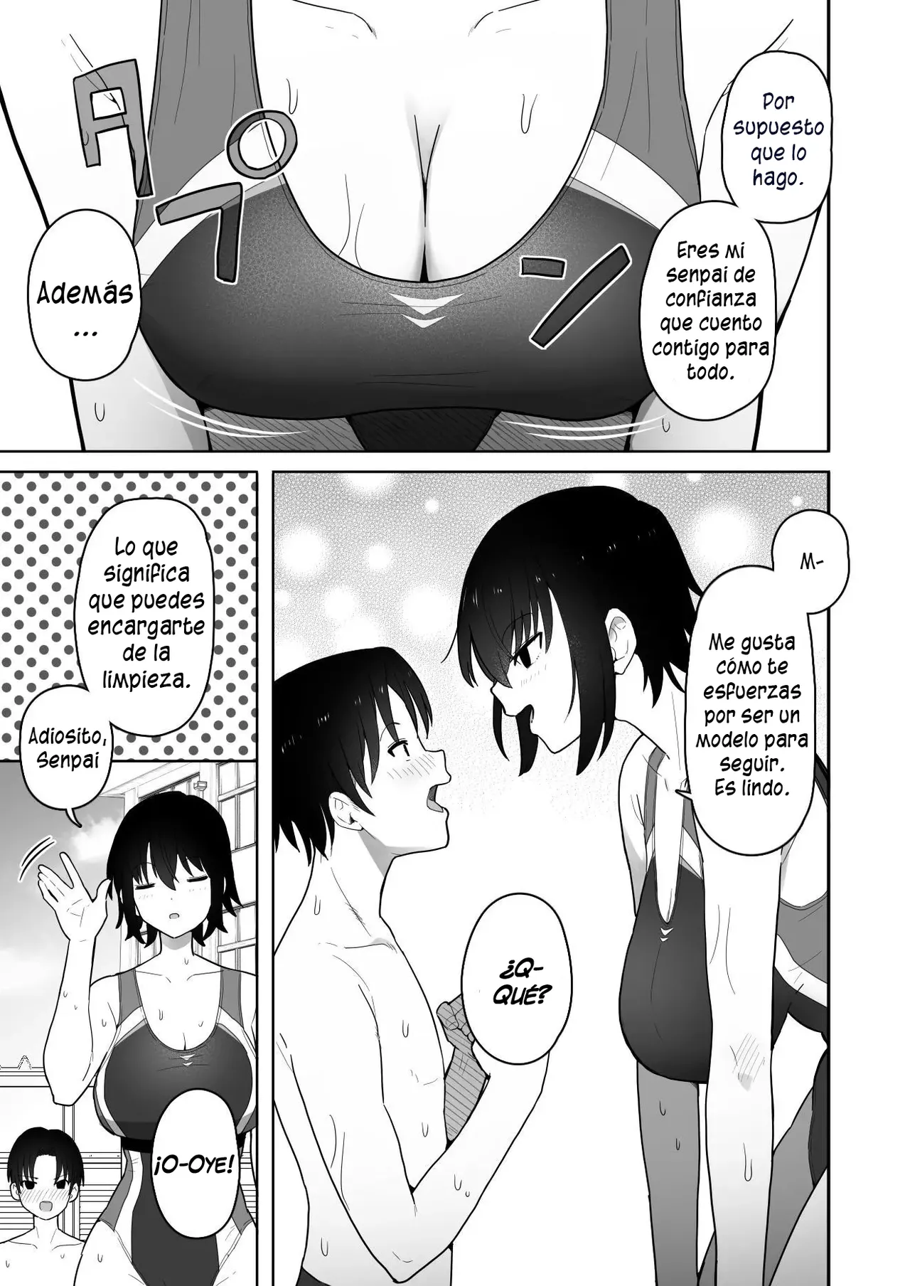 [Kurumaya Koudou] Koushinchou de Namaiki na Kouhai ga Jitsu wa Kojirase Dosukebe de, Boku no Koto ga Daisuki datta Hanashi [Spanish] [H-D-B] image number 6