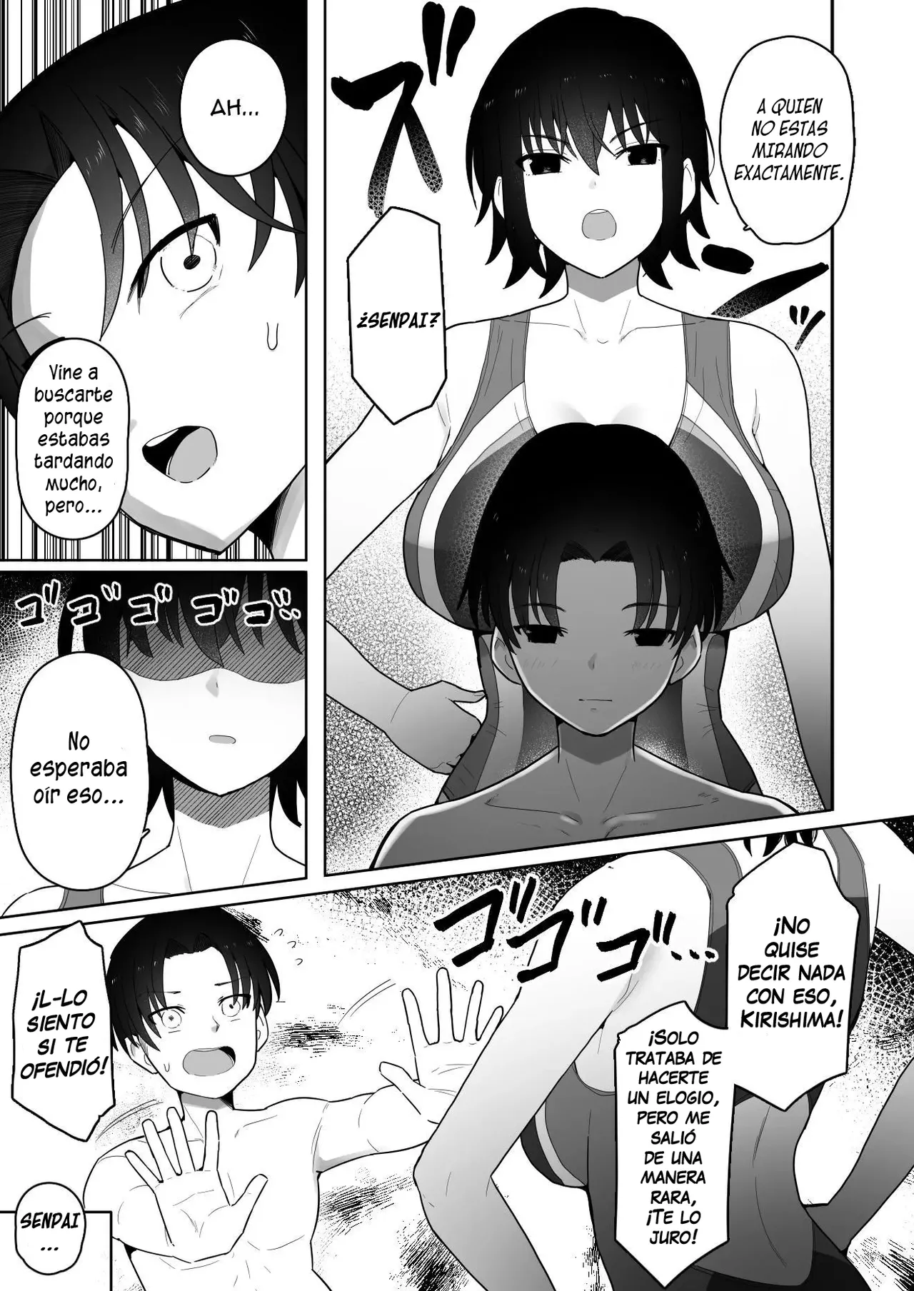 [Kurumaya Koudou] Koushinchou de Namaiki na Kouhai ga Jitsu wa Kojirase Dosukebe de, Boku no Koto ga Daisuki datta Hanashi [Spanish] [H-D-B] image number 8