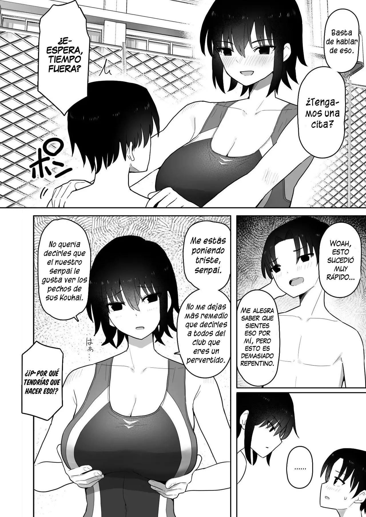 [Kurumaya Koudou] Koushinchou de Namaiki na Kouhai ga Jitsu wa Kojirase Dosukebe de, Boku no Koto ga Daisuki datta Hanashi [Spanish] [H-D-B] image number 11