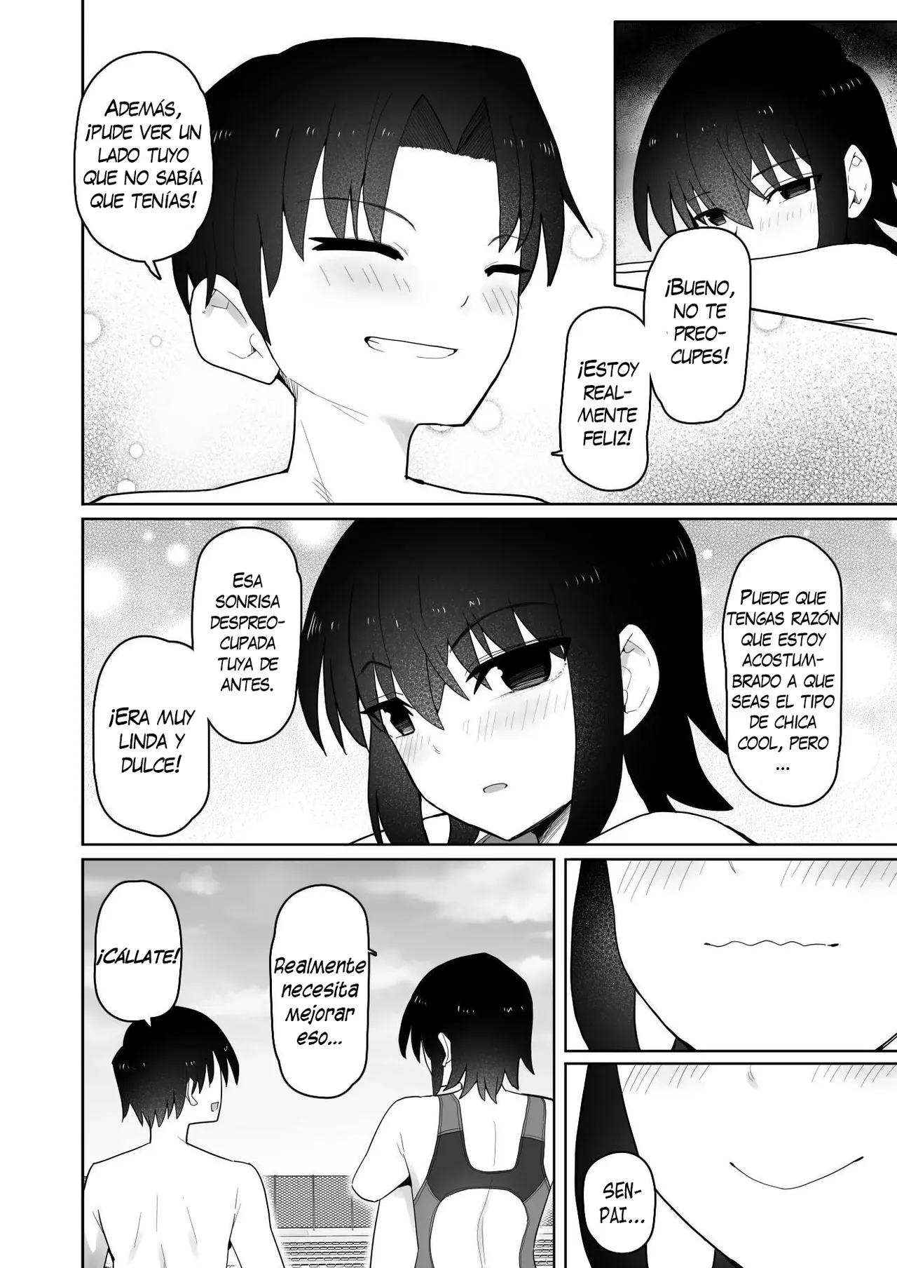 [Kurumaya Koudou] Koushinchou de Namaiki na Kouhai ga Jitsu wa Kojirase Dosukebe de, Boku no Koto ga Daisuki datta Hanashi [Spanish] [H-D-B] image number 33