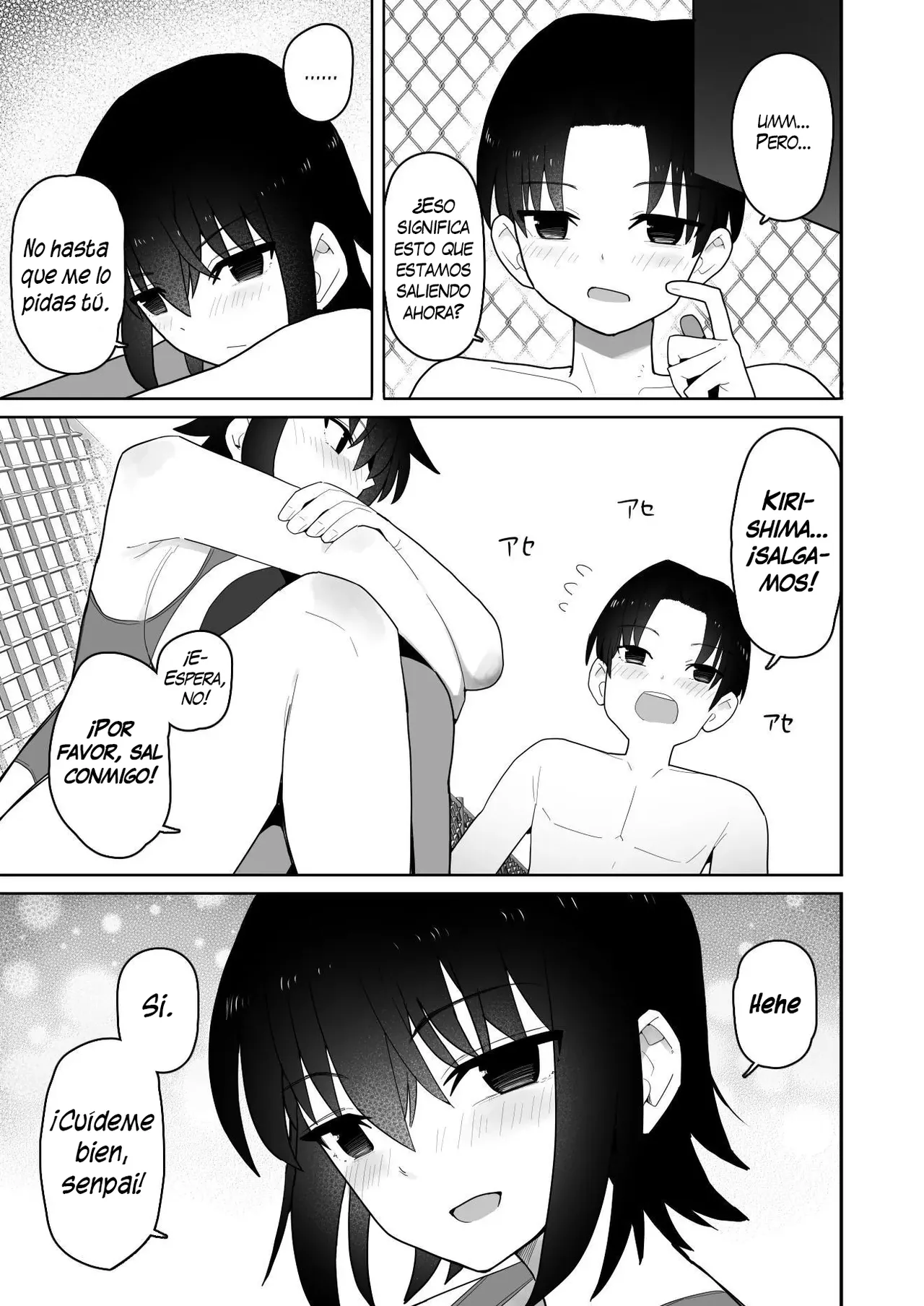 [Kurumaya Koudou] Koushinchou de Namaiki na Kouhai ga Jitsu wa Kojirase Dosukebe de, Boku no Koto ga Daisuki datta Hanashi [Spanish] [H-D-B] image number 34