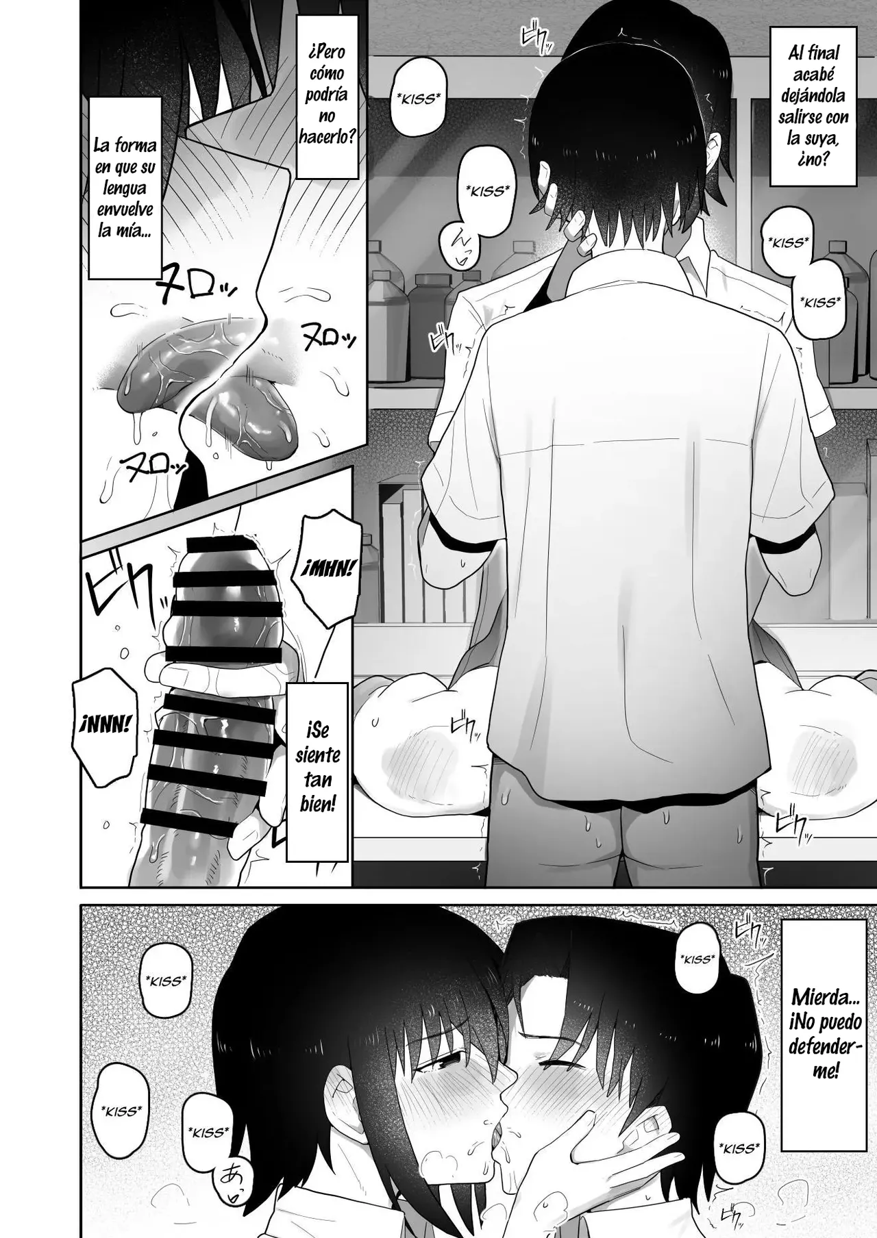 [Kurumaya Koudou] Koushinchou de Namaiki na Kouhai ga Jitsu wa Kojirase Dosukebe de, Boku no Koto ga Daisuki datta Hanashi [Spanish] [H-D-B] image number 45