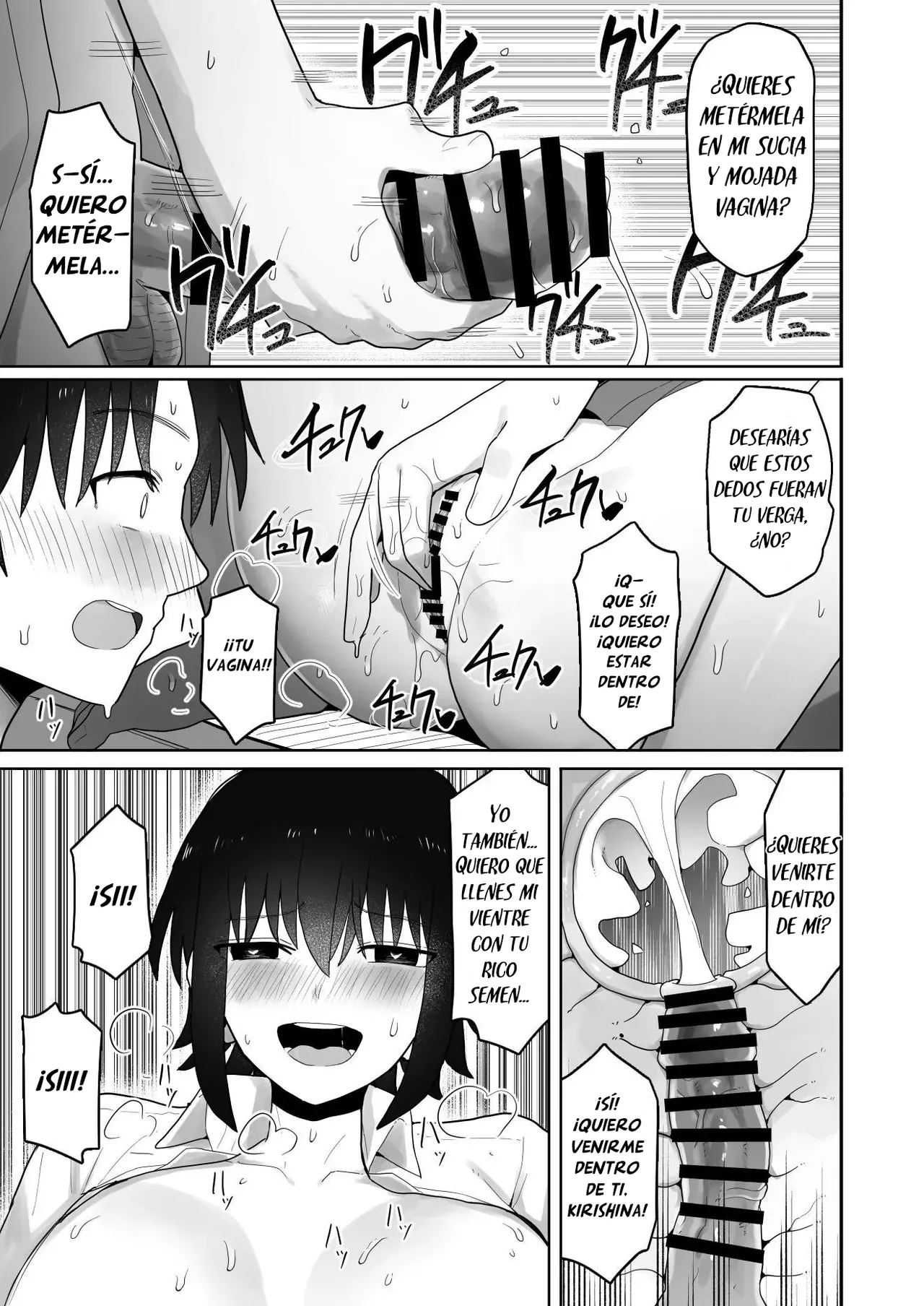 [Kurumaya Koudou] Koushinchou de Namaiki na Kouhai ga Jitsu wa Kojirase Dosukebe de, Boku no Koto ga Daisuki datta Hanashi [Spanish] [H-D-B] image number 52