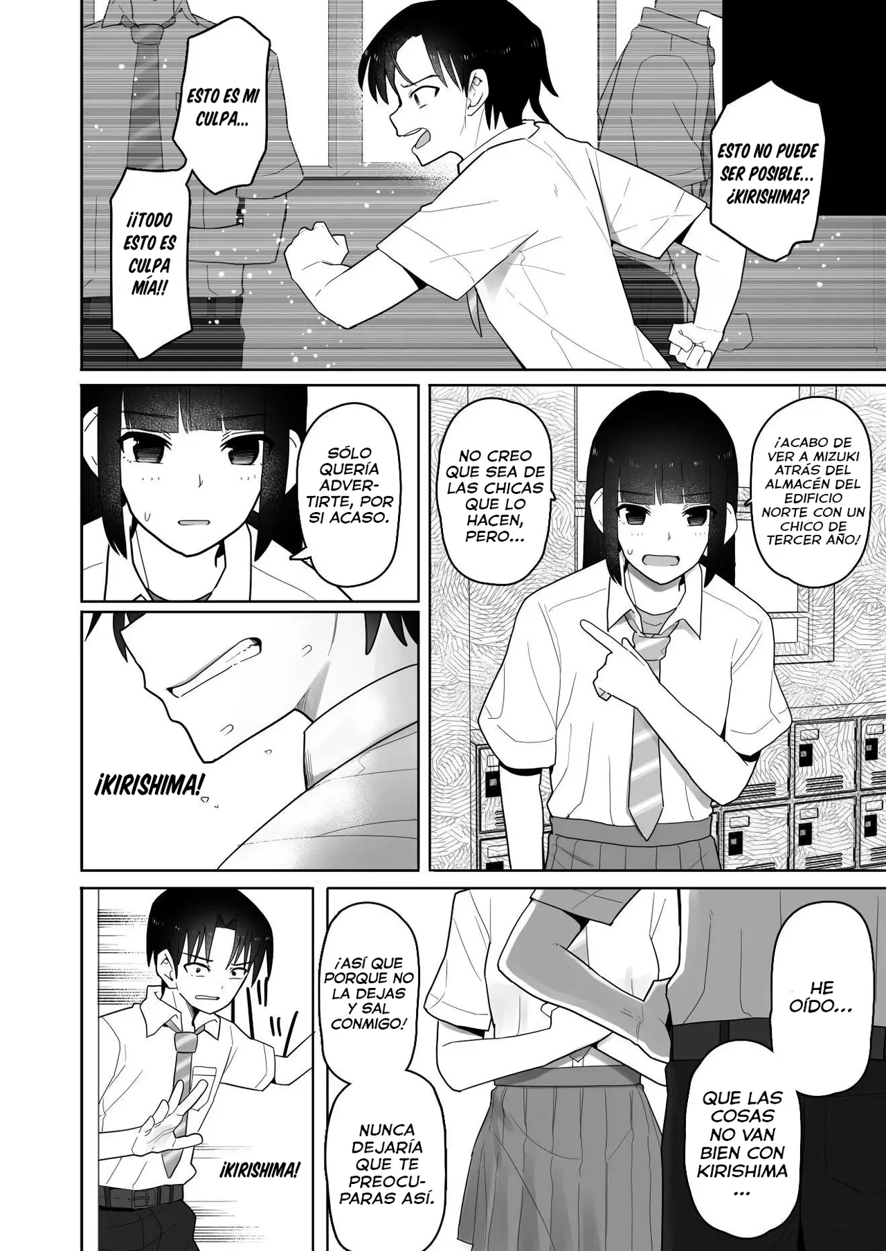 [Kurumaya Koudou] Koushinchou de Namaiki na Kouhai ga Jitsu wa Kojirase Dosukebe de, Boku no Koto ga Daisuki datta Hanashi [Spanish] [H-D-B] image number 60