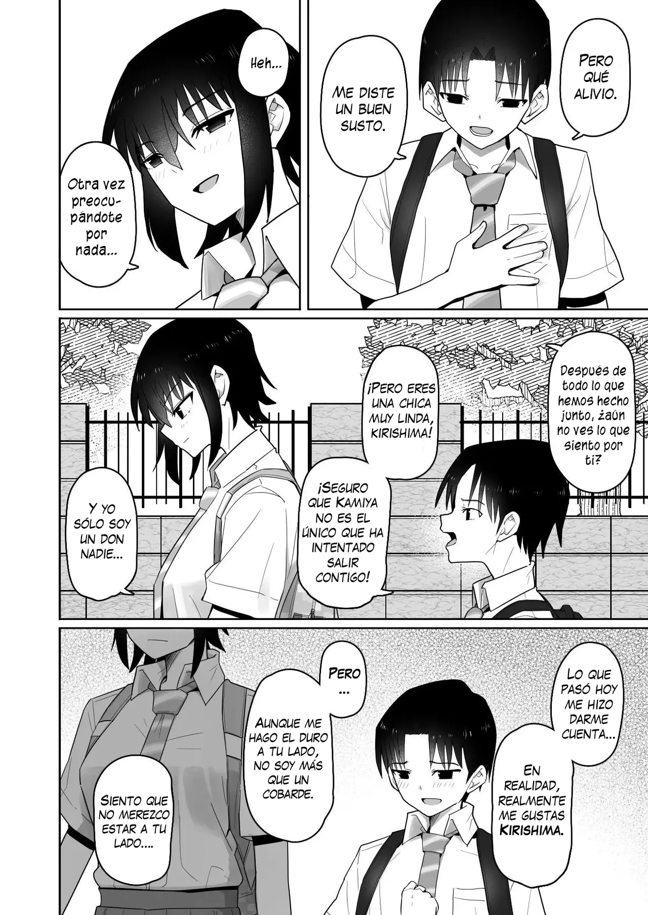 [Kurumaya Koudou] Koushinchou de Namaiki na Kouhai ga Jitsu wa Kojirase Dosukebe de, Boku no Koto ga Daisuki datta Hanashi [Spanish] [H-D-B] image number 64