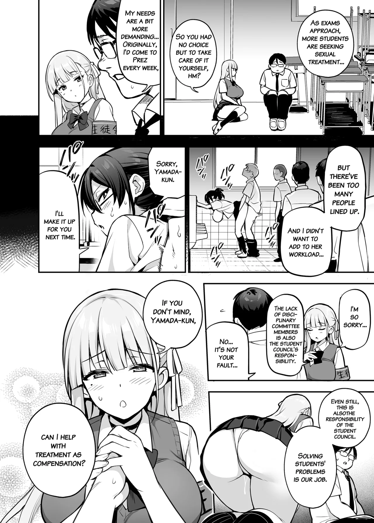 [TRY] Akogare no Seitokaichou ga Kyonyuu Sugiru Ken 2 11-12 [English] [Decensored] изображение № 20