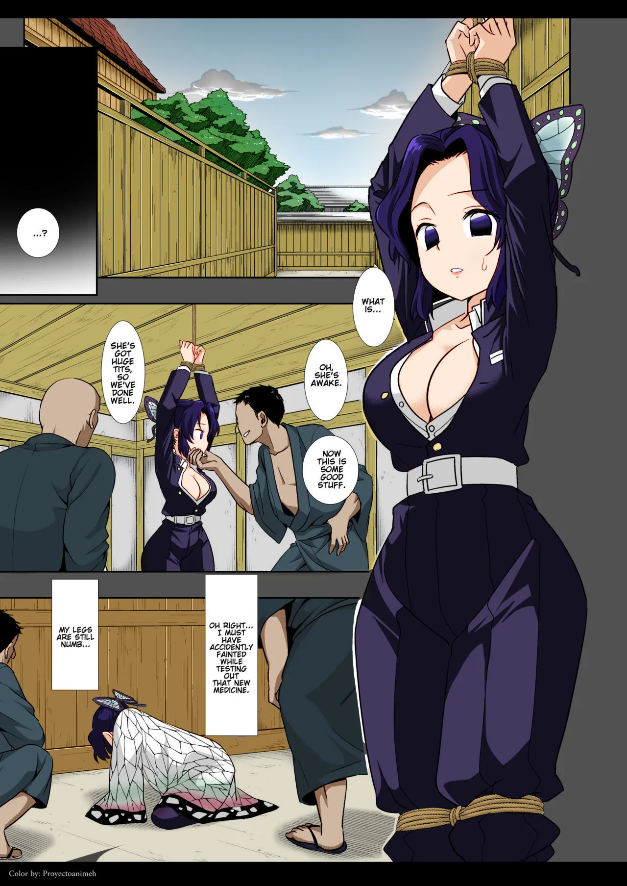 [Nagiyamasugi (Nagiyama)] Shinobu Kousoku Rinkan | Shinobu's Bondage Rape (Kimetsu no Yaiba) [English] [Proyectoanimeh] [Colorized] 이미지 번호 3