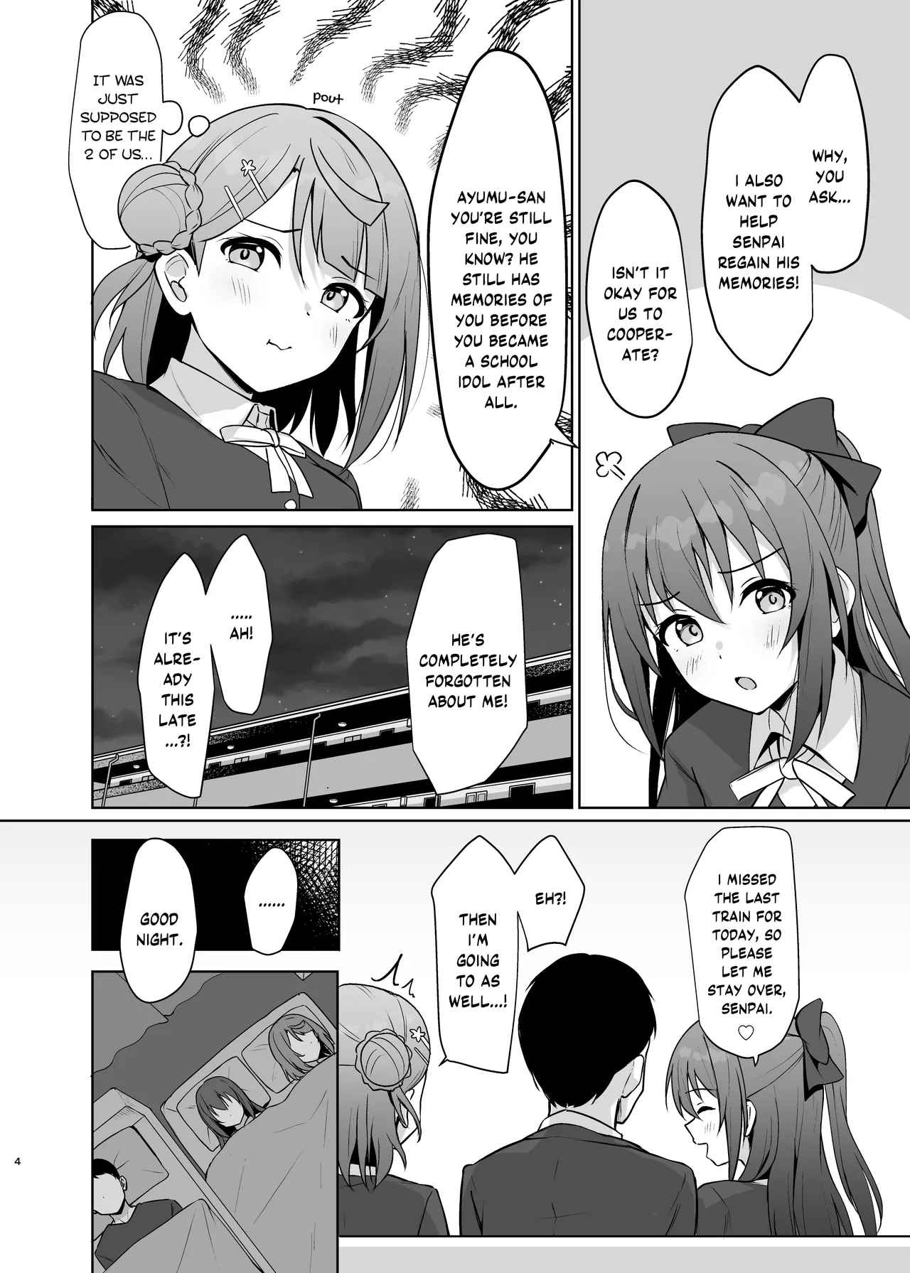 [Toyasuaina (Toyasu Aina)] Watashi no Osananajimi Senpai ga Kioku Soushitsu ni! Kieta Tokimeki o Torimodose!! (Love Live! Nijigasaki High School Idol Club) [Digital] [English] [YuushaNi] image number 3