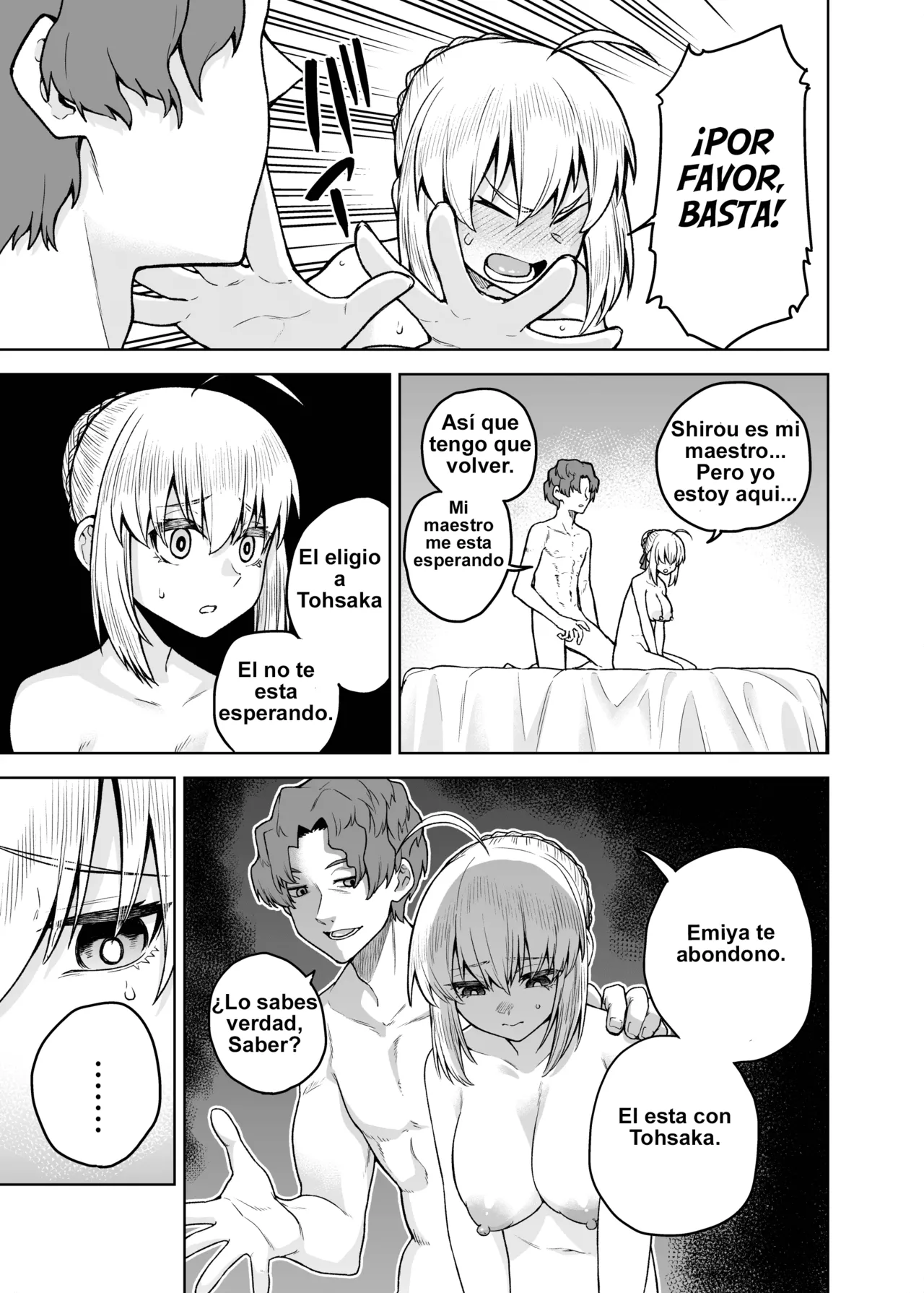 [AAA (AKIRA)] Saber ga Wakame ni NTR Hon (Fate/stay night) [Spanish] [Breast garden] [Digital] 图片编号 23