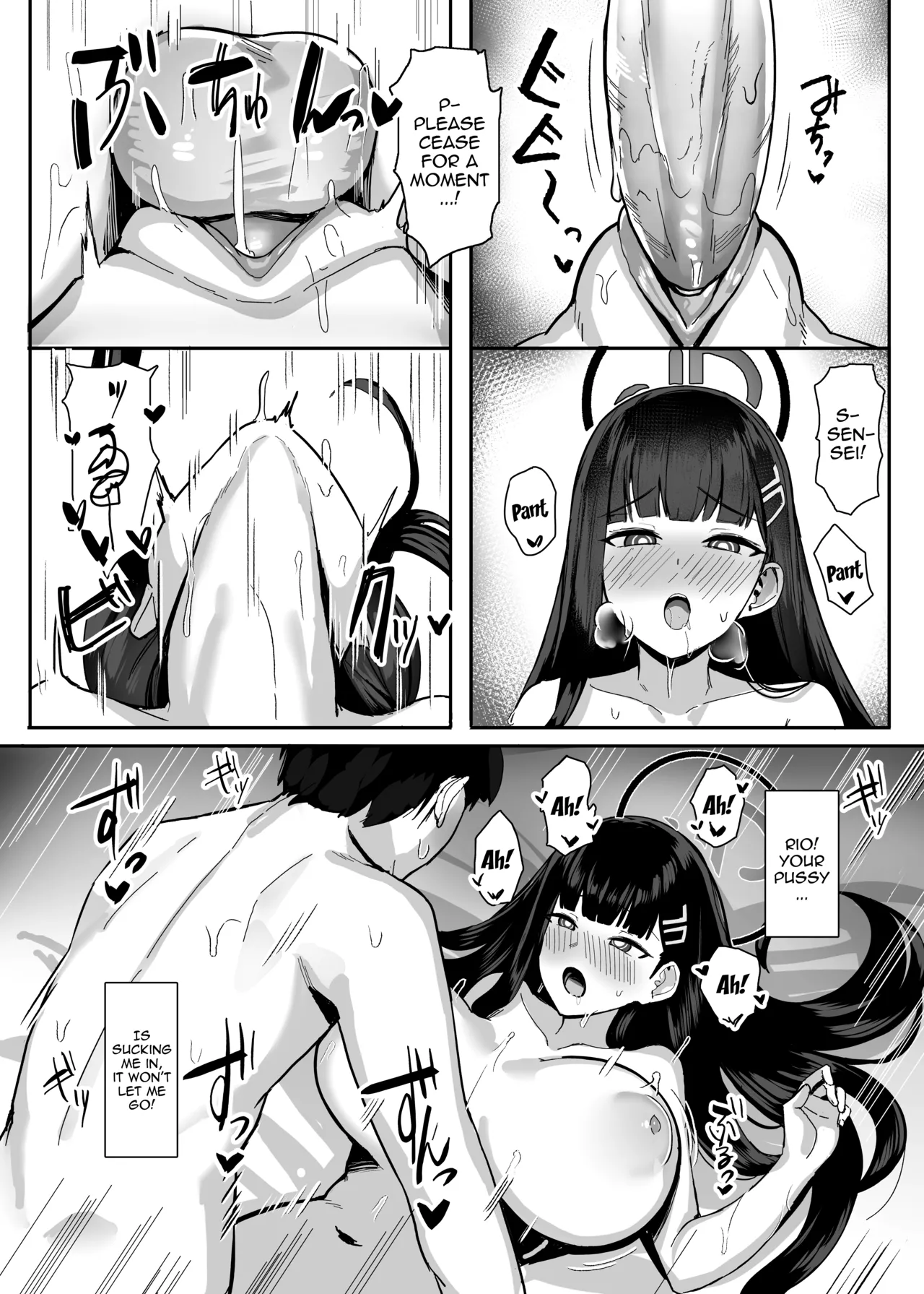 [Nijyouhan (ijou)] Rio no Gouri wa Ikioi de Ose | Push Rio's Rationale With Your Enthusiam (Blue Archive) [English] {Doujins.com + Black Grimoires} [Decensored] [Digital] image number 23