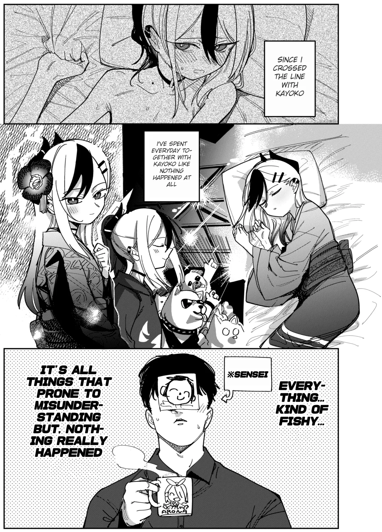 [PYPYworks (Syamonabe)] Onikata Kayoko wa Konna Koto Shinai. Part. 2 - Onikata Kayoko won't do this type of stuff. (Blue Archive) [English] [Yume Translation] [Digital] image number 3