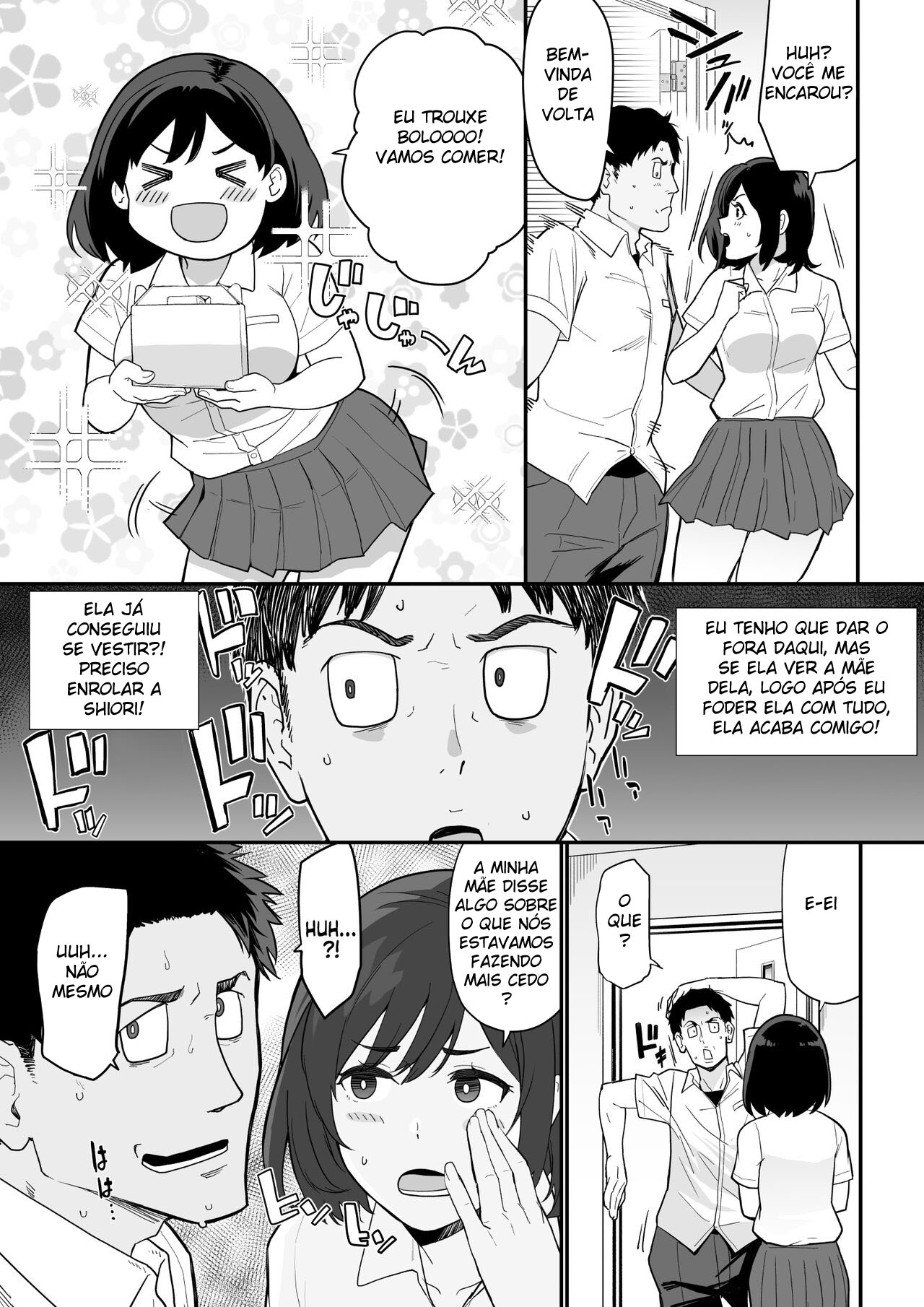 [Nagaremono (Ando Ryu)] Kanojo no Mama ga H Sugite Gaman Dekinai [Portuguese-BR] imagen número 22