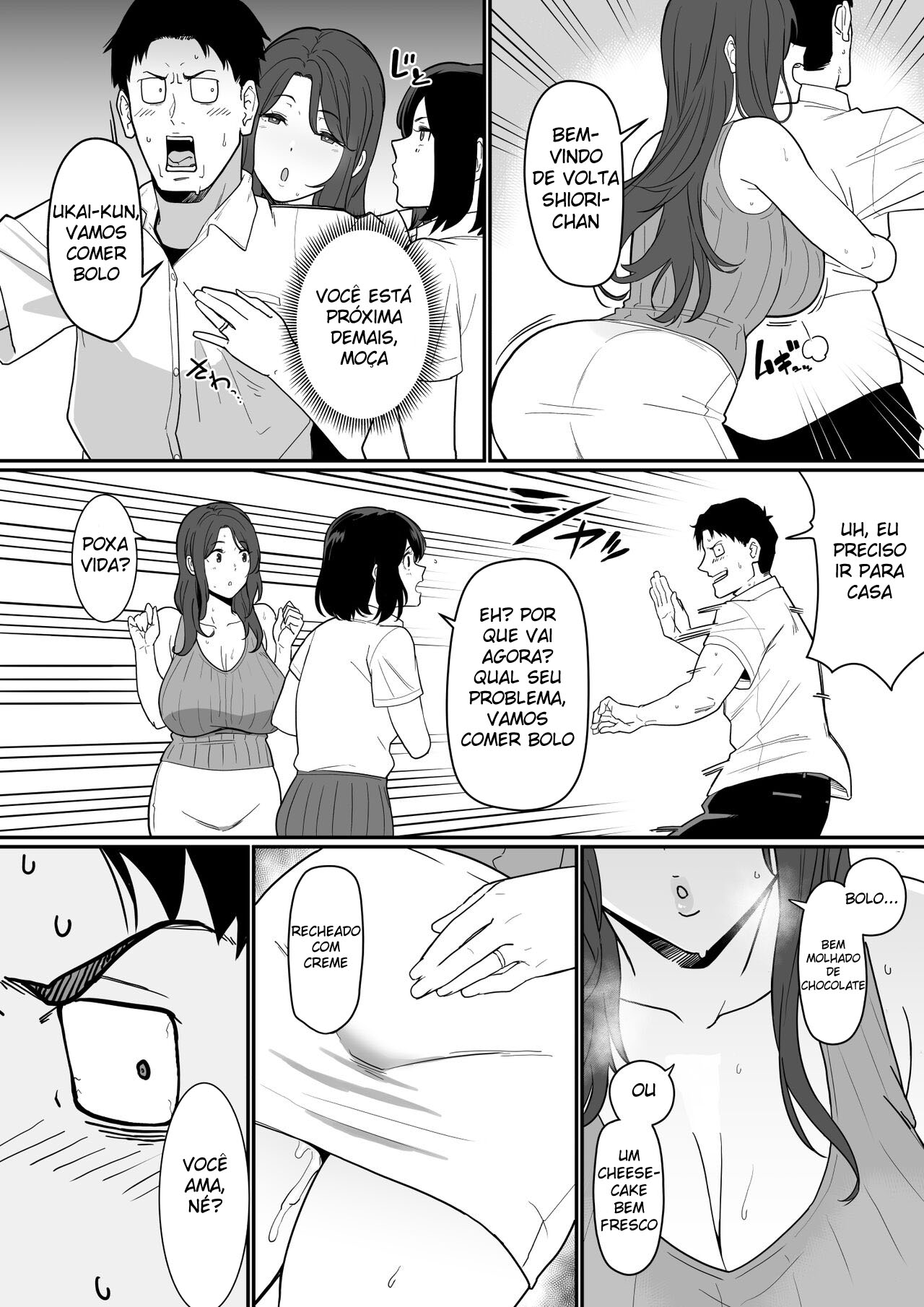 [Nagaremono (Ando Ryu)] Kanojo no Mama ga H Sugite Gaman Dekinai [Portuguese-BR] imagen número 23