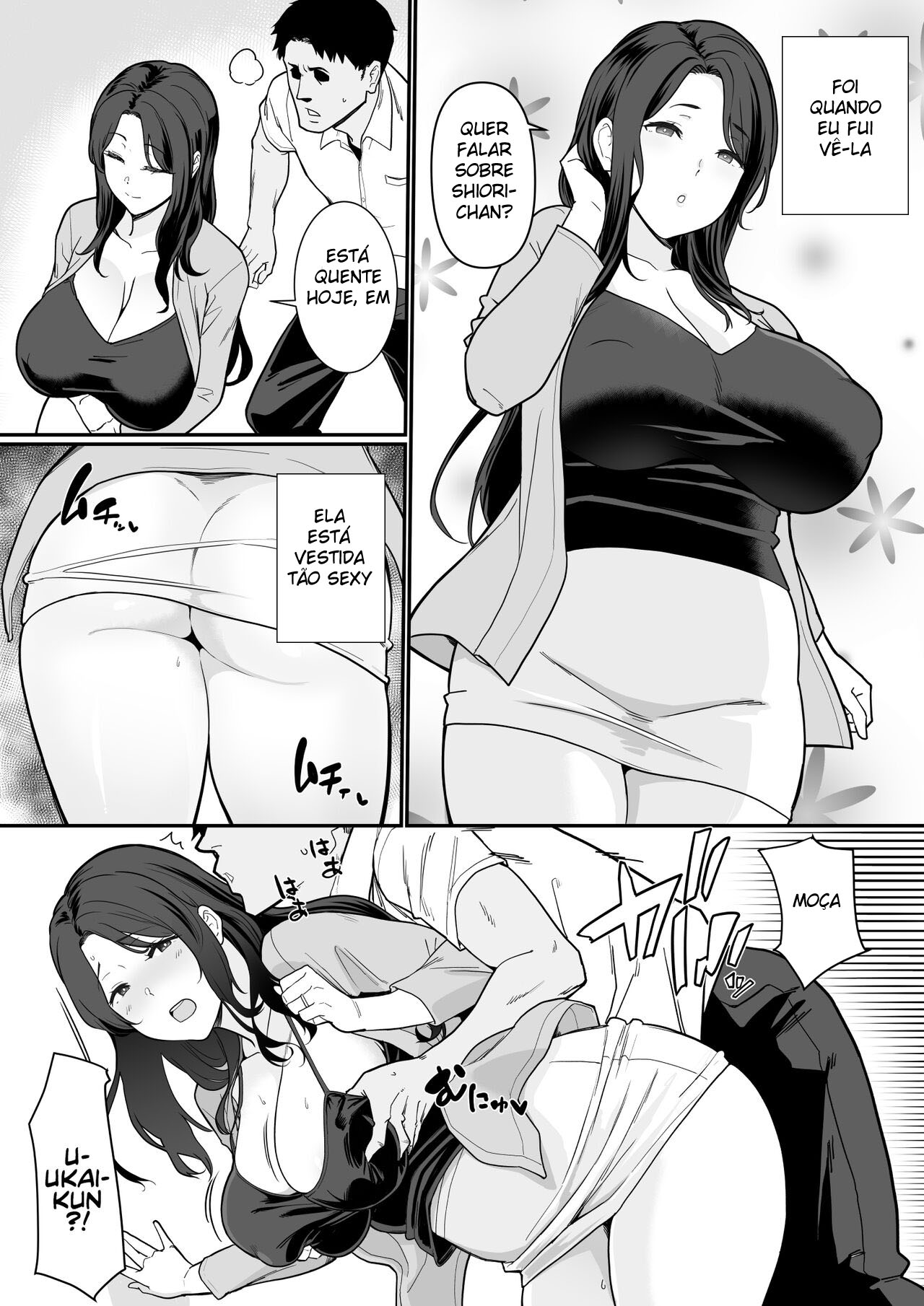 [Nagaremono (Ando Ryu)] Kanojo no Mama ga H Sugite Gaman Dekinai [Portuguese-BR] imagen número 26