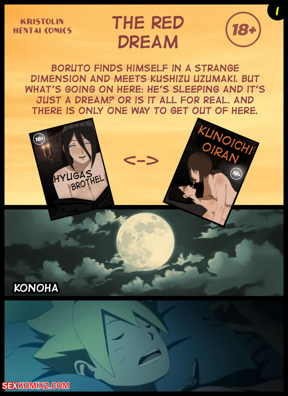 Naruto. The Red Dream. KristoLin for sexkomix2.com Bildnummer 2