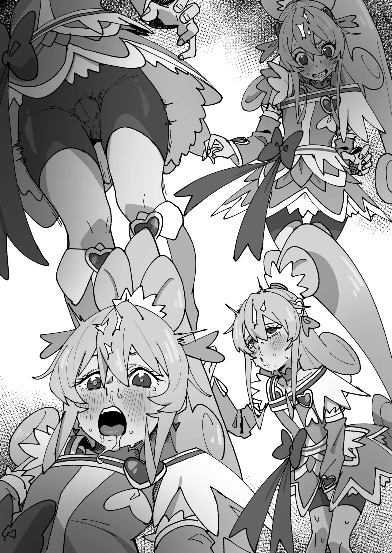 スパッツの中にテレポートされたバイブで強制絶頂しまくるキュアハート image number 5