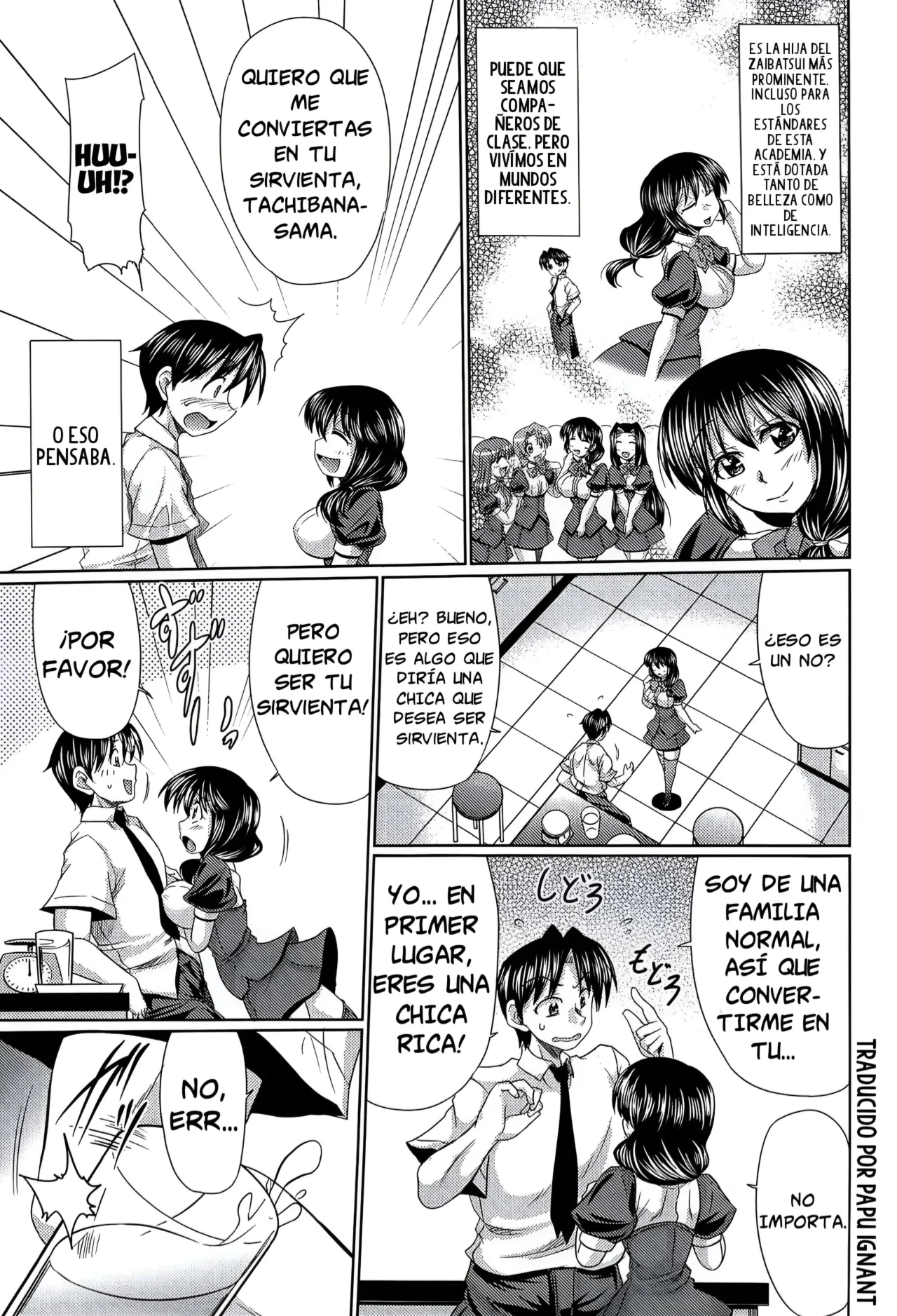 [Warashibe] Class YoMaid - She is My ClassMaid Cap. 1-5 [Spanish] [El Papu Ignant] [Digital] 이미지 번호 46