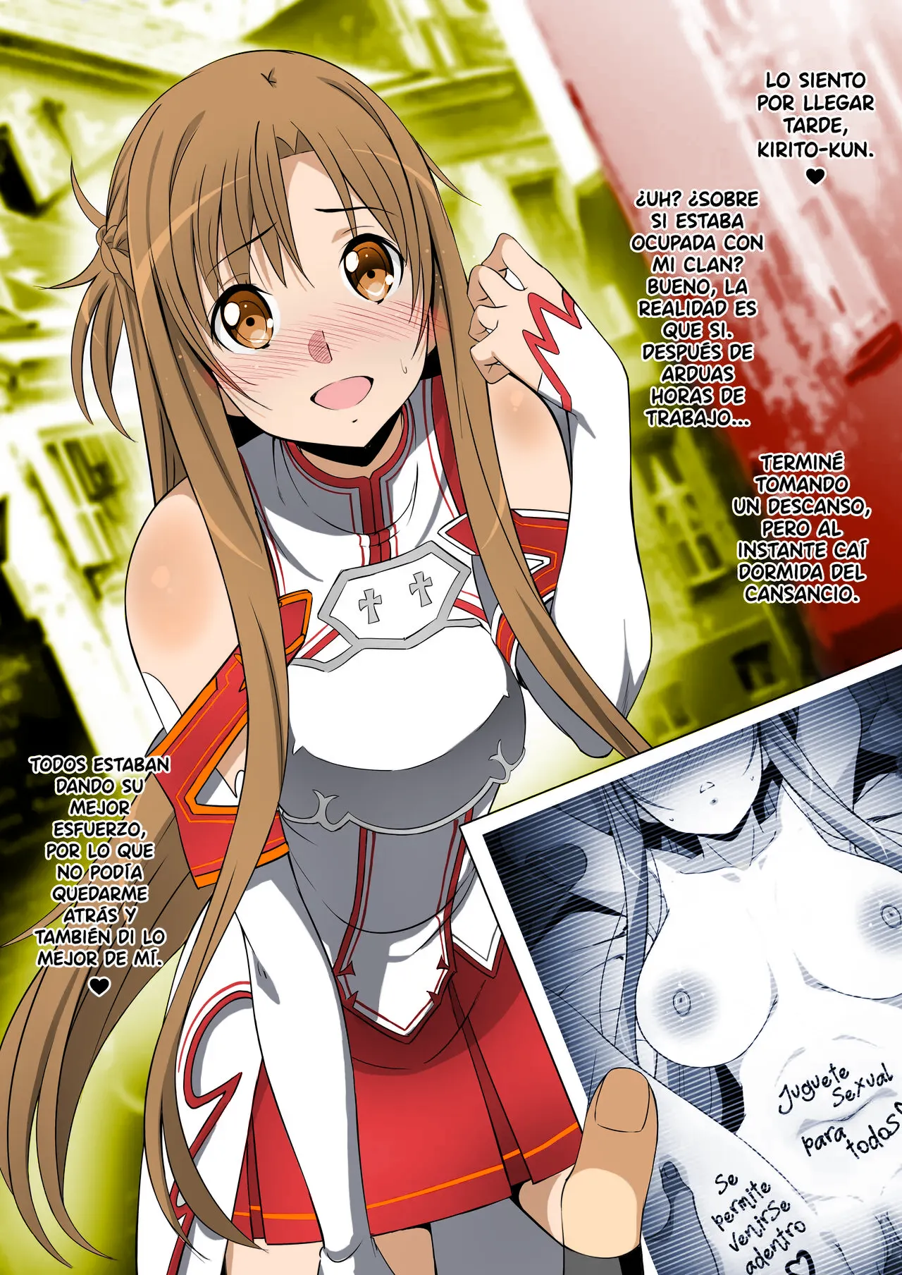 [Kossorikakuredokoro (Island)] C101 Omakebon (Sword Art Online) [Spanish] [Decensored] [Digital] (Colerized) 画像番号 8