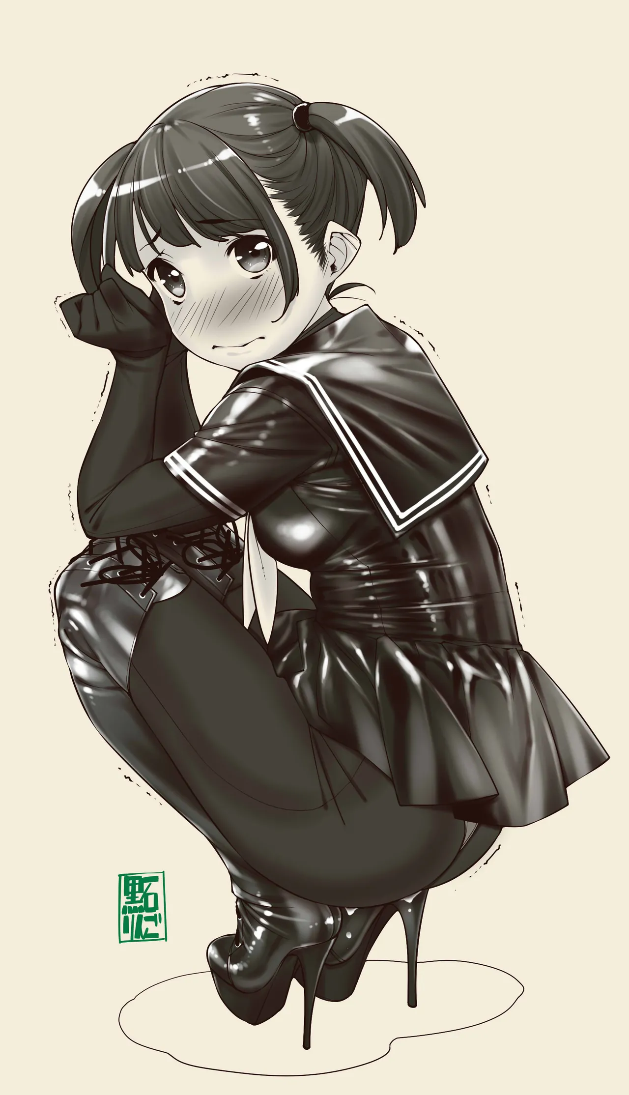 [Kudamono Monogatari (Kuroishi Ringo)] Tekateka seifuku omorashi gakuin 画像番号 6