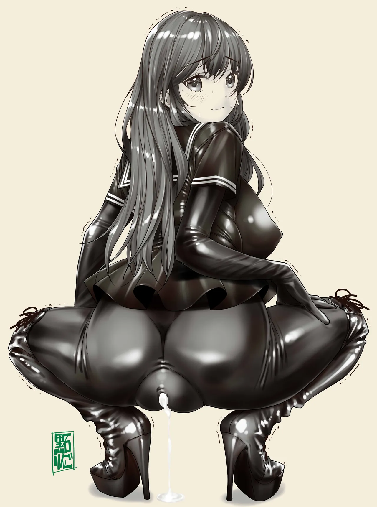 [Kudamono Monogatari (Kuroishi Ringo)] Tekateka seifuku omorashi gakuin 画像番号 32