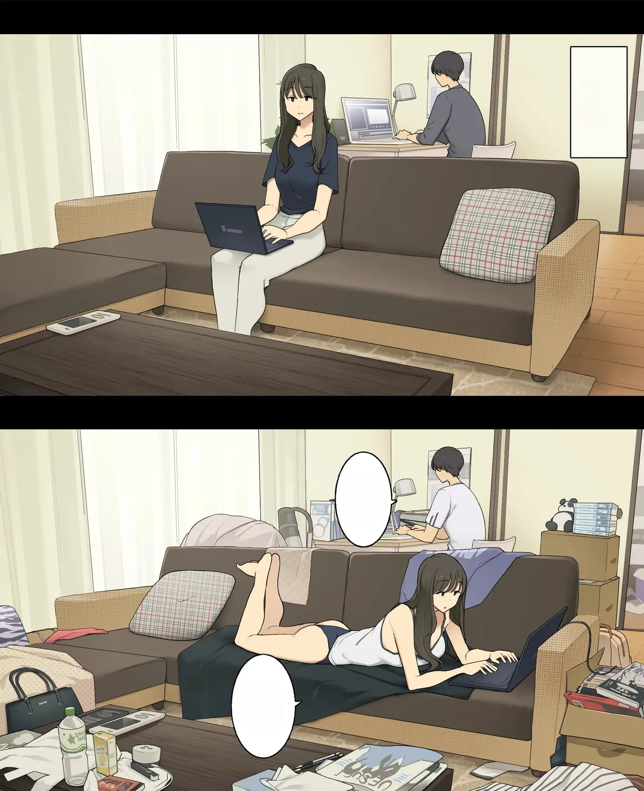 [Wakamatsu] Dousei Seikatsu Ikkagetsume to Ichinen Ato, Asaokite kara Shuushin made no Hikaku | A Day in the Life of a Couple: Their First Month Living Together vs. One Year Later [RAW] 图片编号 6
