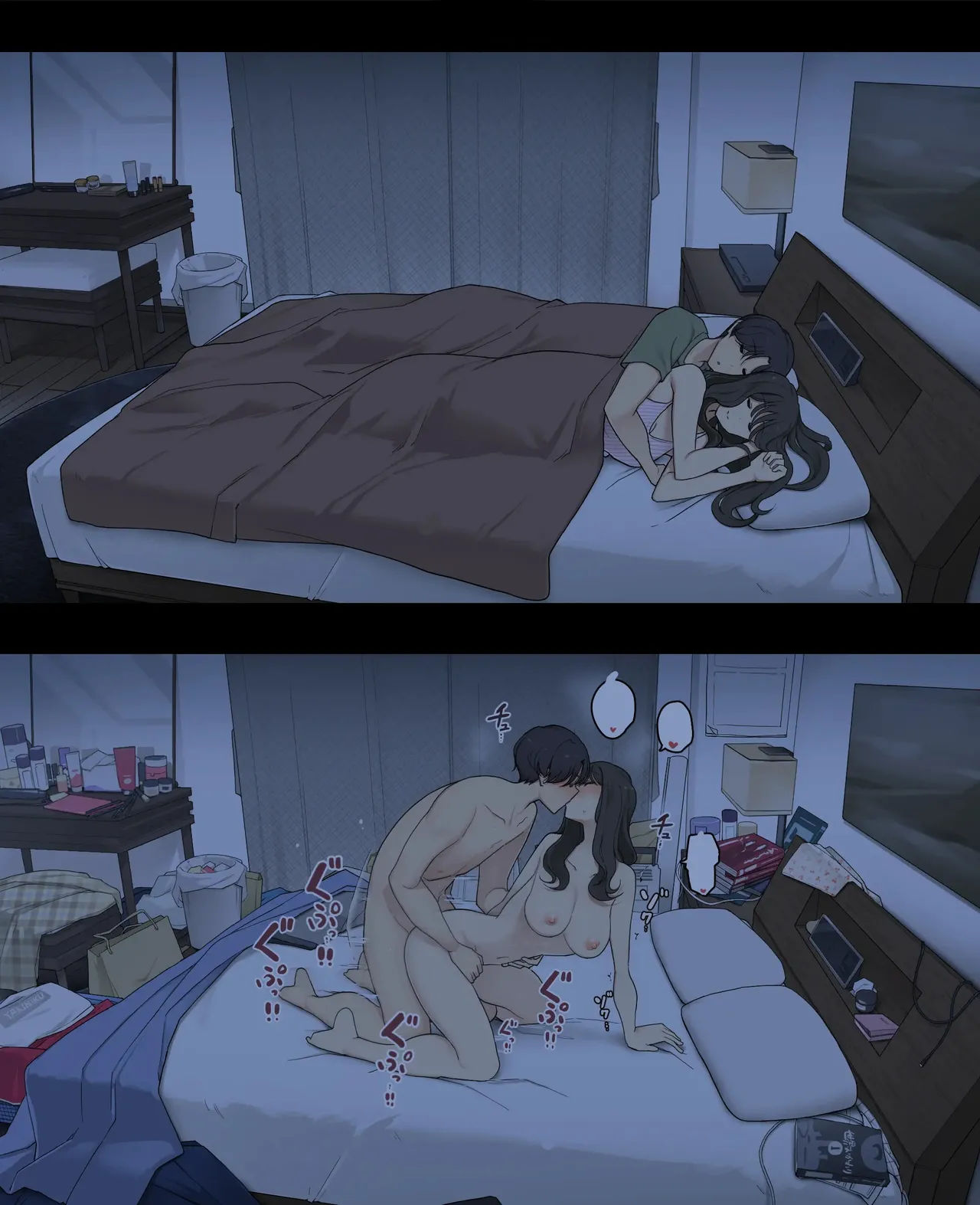 [Wakamatsu] Dousei Seikatsu Ikkagetsume to Ichinen Ato, Asaokite kara Shuushin made no Hikaku | A Day in the Life of a Couple: Their First Month Living Together vs. One Year Later [RAW] 图片编号 21