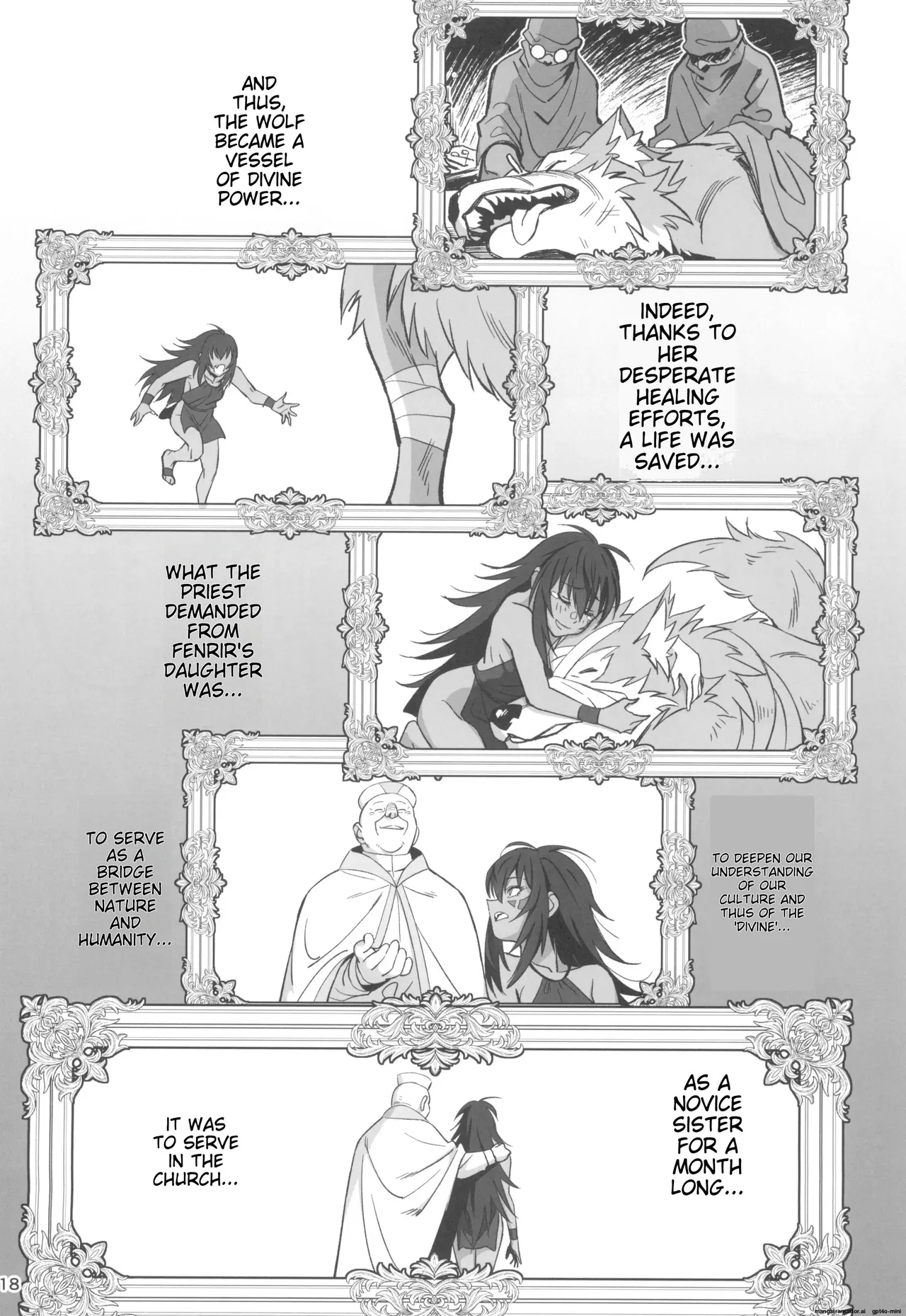 (C104) [Dokudami (Okita Ababa)] Mori o Mamoru Ookami Shoujo ga Inkou Shisai ni NTRreta Hanashi [MTL English] изображение № 18