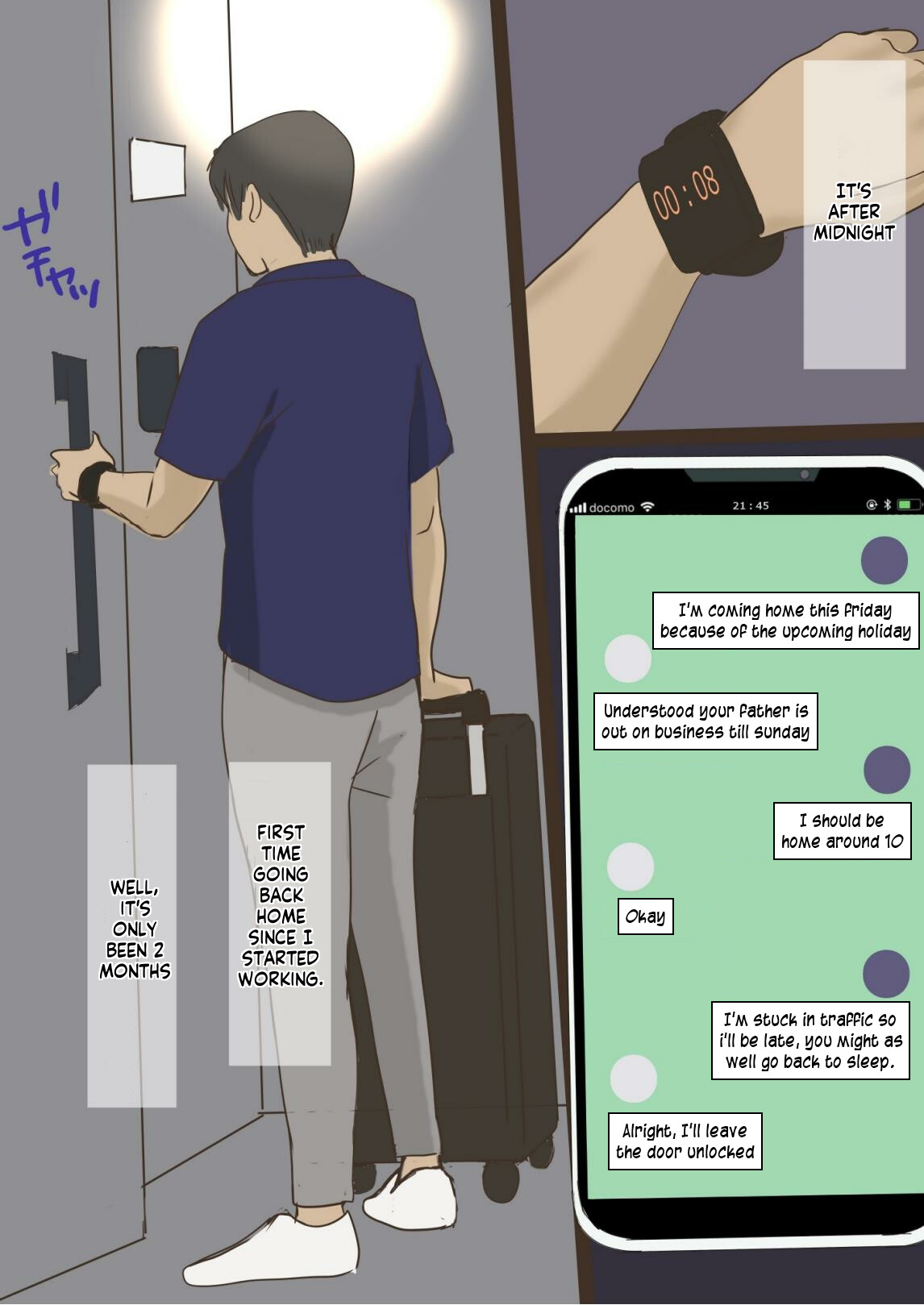 [Ameto Yuki] Kisei Shita Musuko ni Netorarete | Cockolding with my son who has come home [English] [innyinny] image number 2