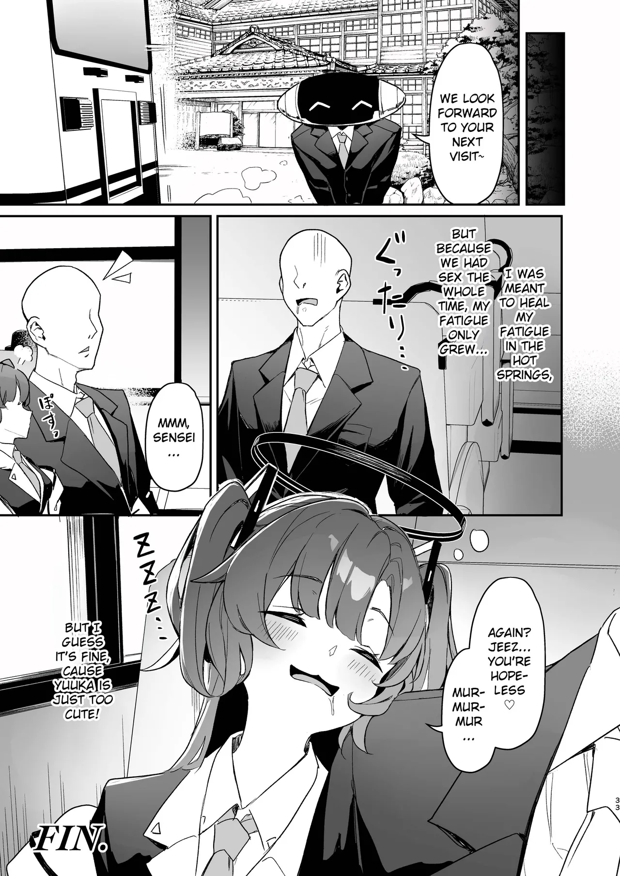 [Hoyhoy Colo] Seminar Kaikei wa Ecchi ga Shitai. Onsen Hen Kouhen - The accountant at seminar wants to have sex. Hot Springs Arc Part 2 (Blue Archive) [English] [Hitode Scans] 画像番号 32