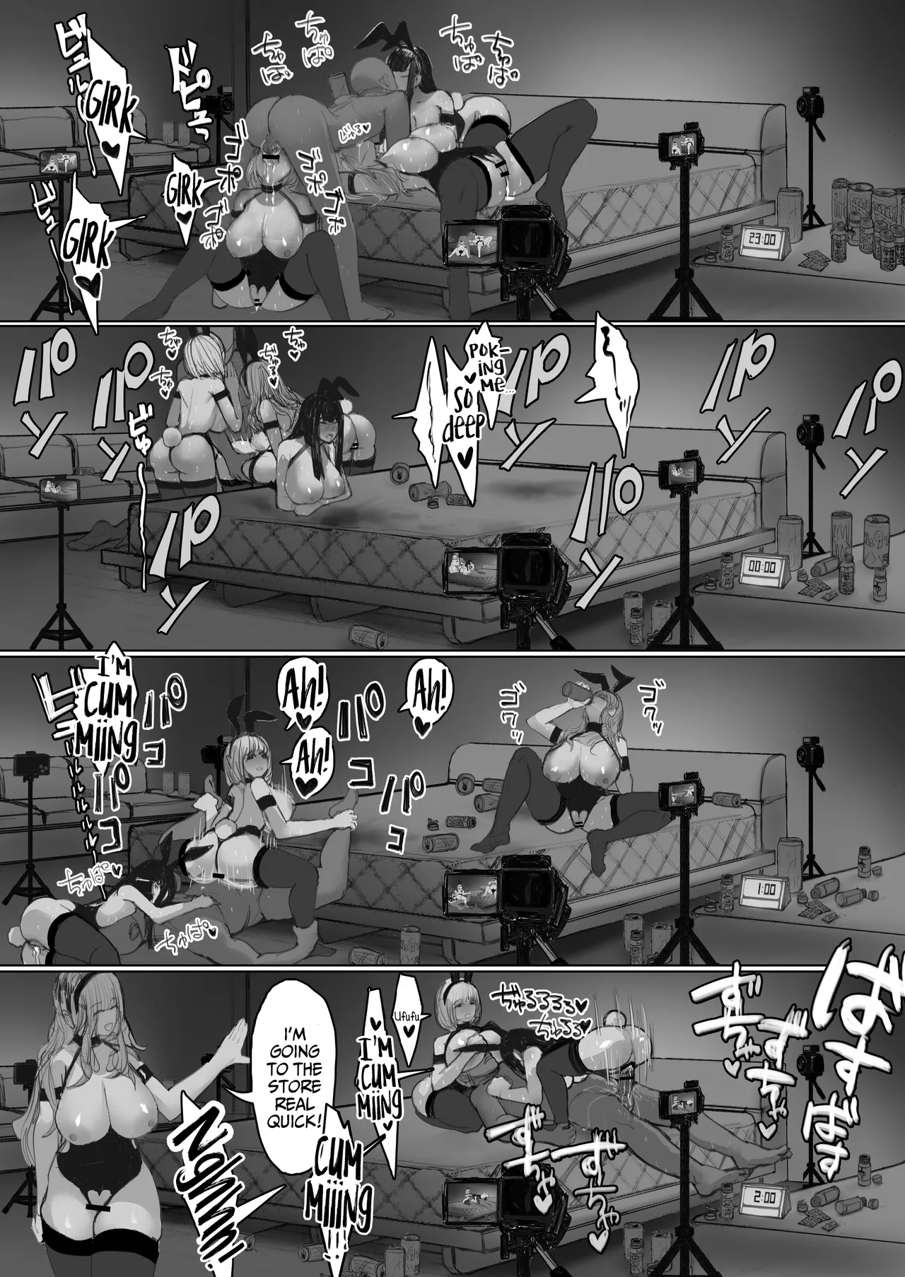 [E Tsuchiya (TUCCIAO)] Shakkin Gal 3-nin ga Doujin AV Satsuei shita Kekka | The consequences of 3 debt-ridden gals shooting an AV [English] [Hornypanas] image number 41