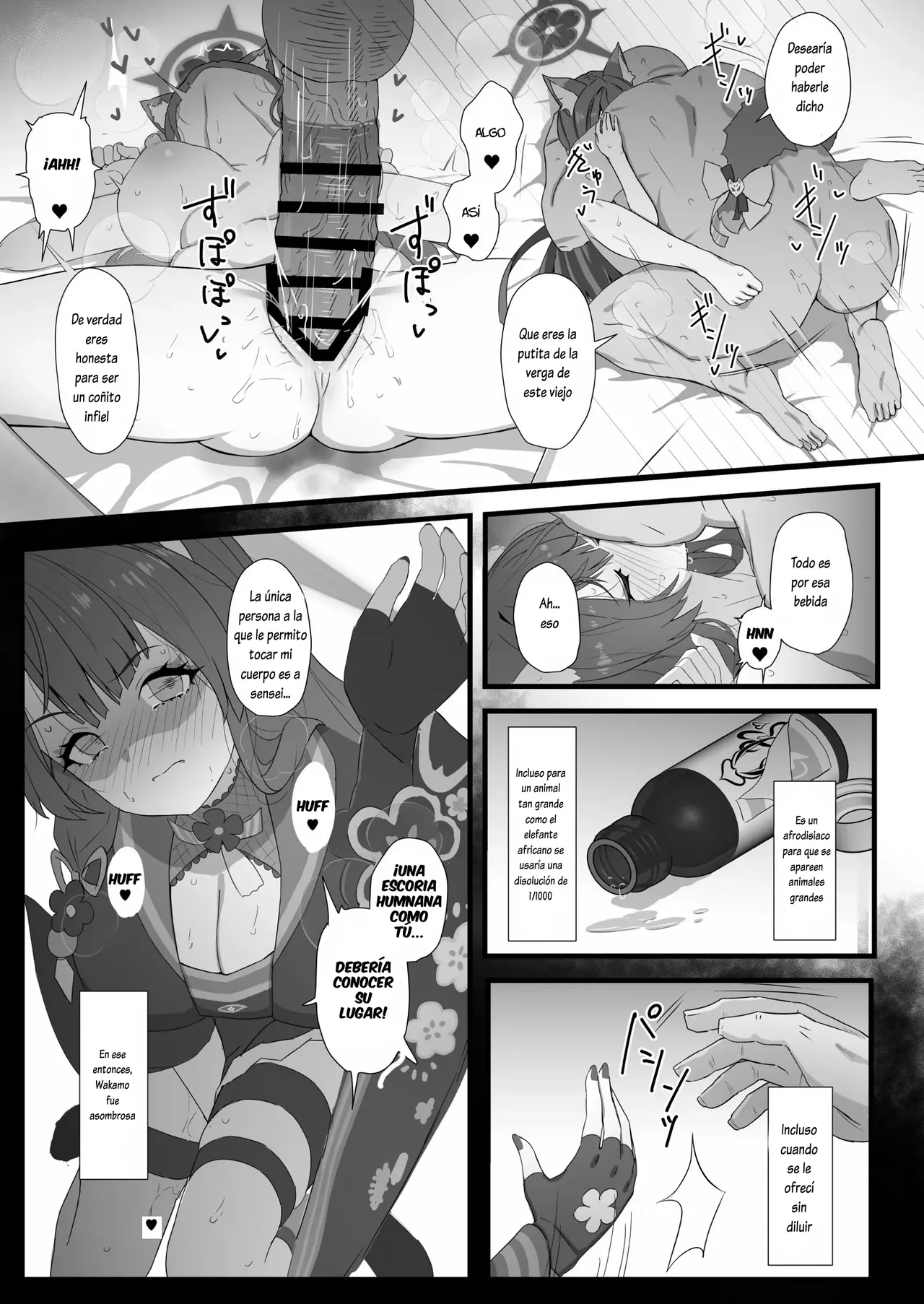 [Ijisura Cos (Saishow)] Wakamo to Zetsurin Chuunen Dansei Youmuin | Wakamo y el Enérgico Intendente de Mediana Edad (Blue Archive) [Spanish] [Lovely Diablesse Scan] image number 6