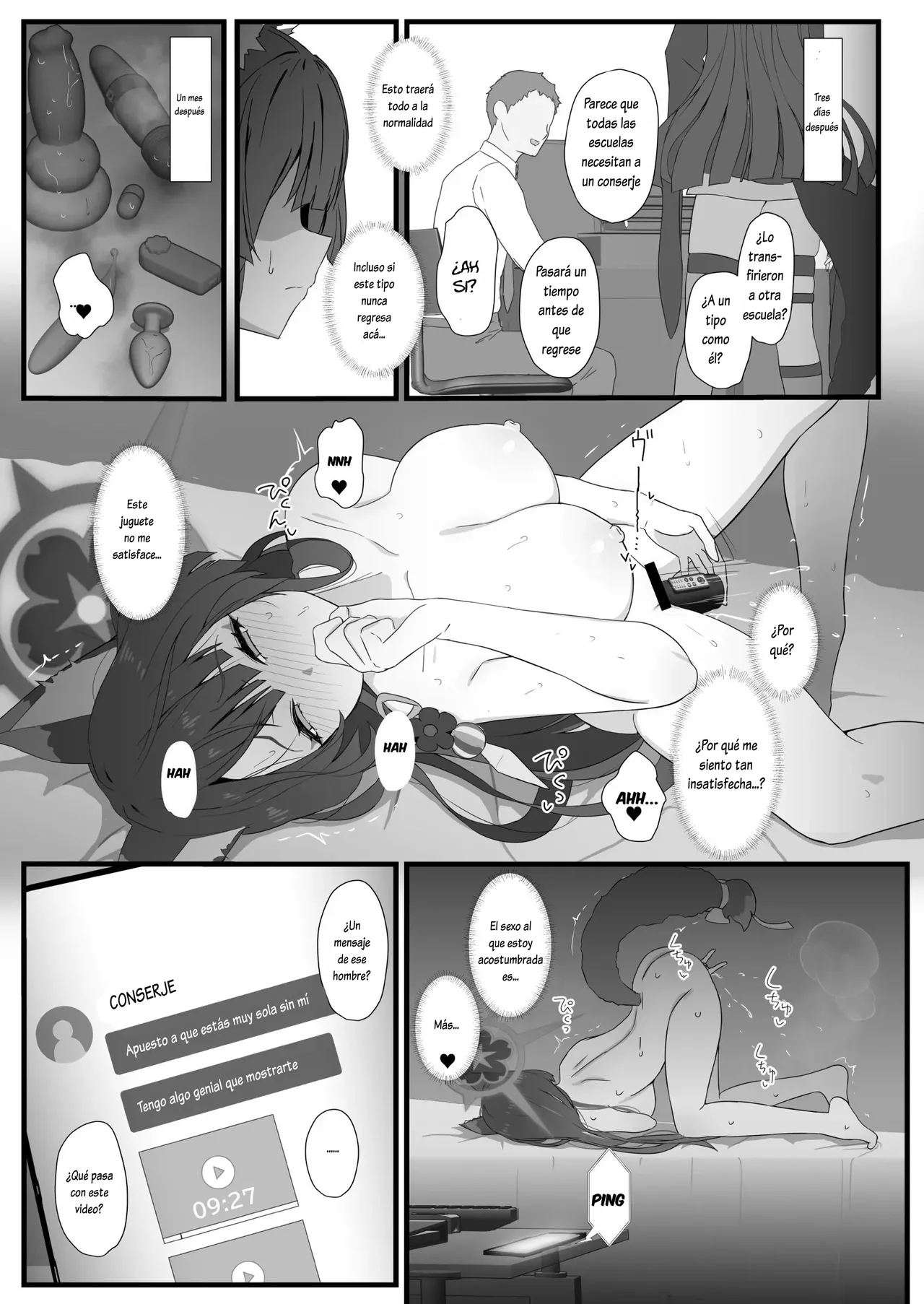 [Ijisura Cos (Saishow)] Wakamo to Zetsurin Chuunen Dansei Youmuin | Wakamo y el Enérgico Intendente de Mediana Edad (Blue Archive) [Spanish] [Lovely Diablesse Scan] image number 10