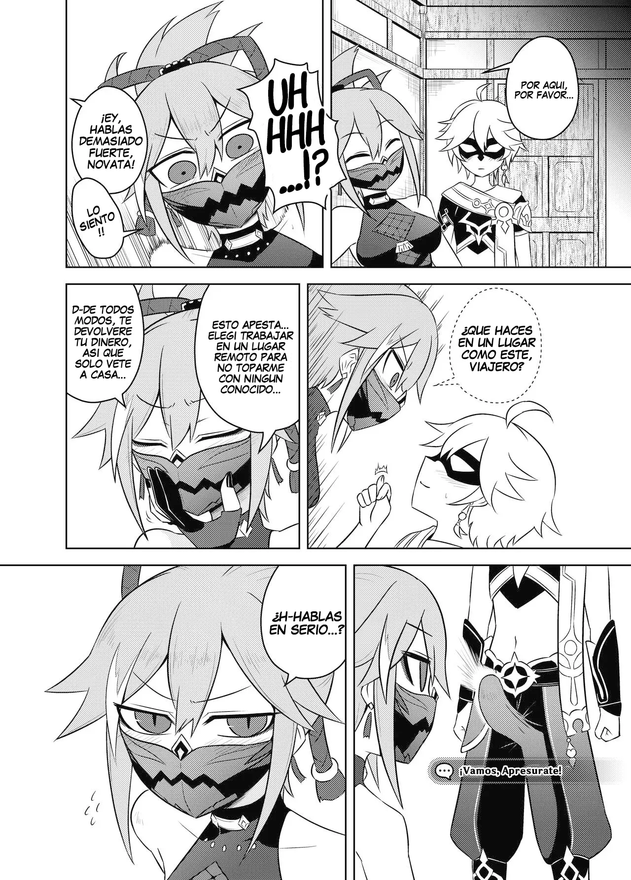 [Atelier:Dew (Kurakumo Nue)] Arataki-ha no Shikinguri | El Financiamiento de la Facción Arataki  (Genshin Impact) [Spanish] [Erwin Pry] [Digital] numero di immagine  4