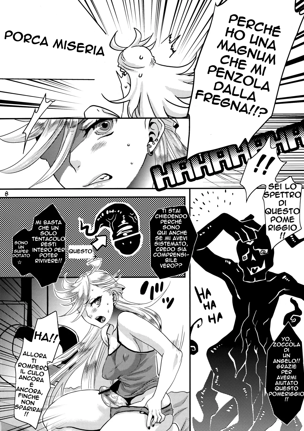 (C79) [Pish Lover (Amatake Akewo)] Delicious Milk (Panty & Stocking with Garterbelt) [Italian] image number 8