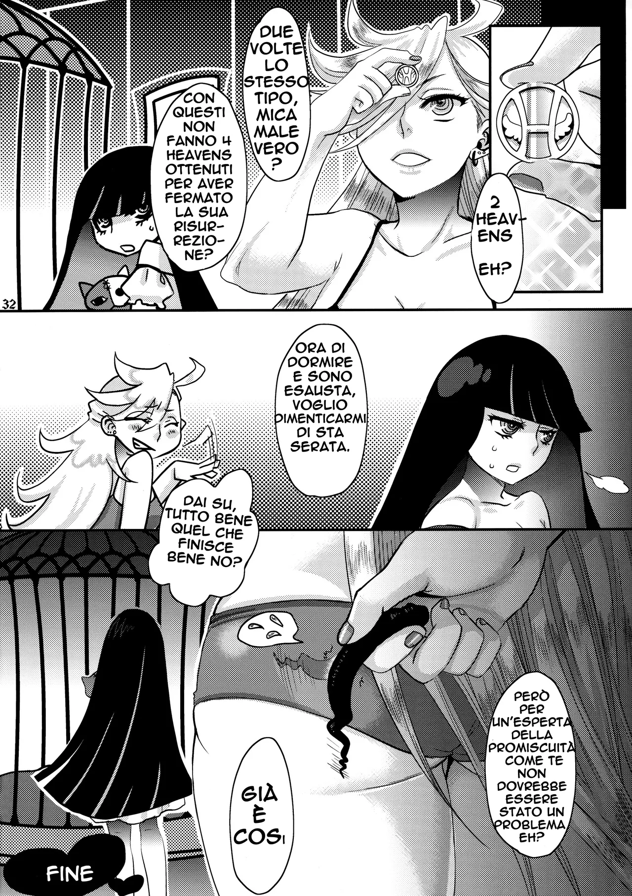 (C79) [Pish Lover (Amatake Akewo)] Delicious Milk (Panty & Stocking with Garterbelt) [Italian] image number 33