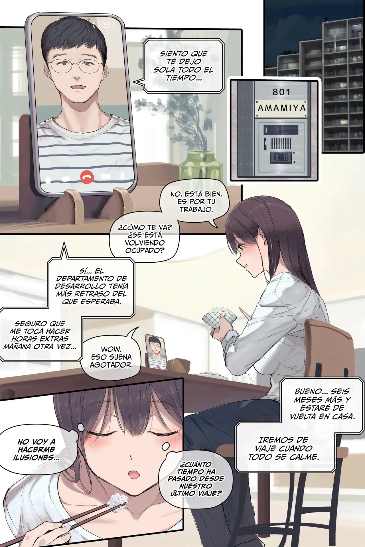 [Yomoda Yomo] Intelli Hitozuma Amamiya Touko Sensei no Hatsujou | Touko Amamiya׃ Esposa Academica y Profesora en CELO [Español] [Lo Hago por Diversión] [Sin Censura] [Digital] numero di immagine  14