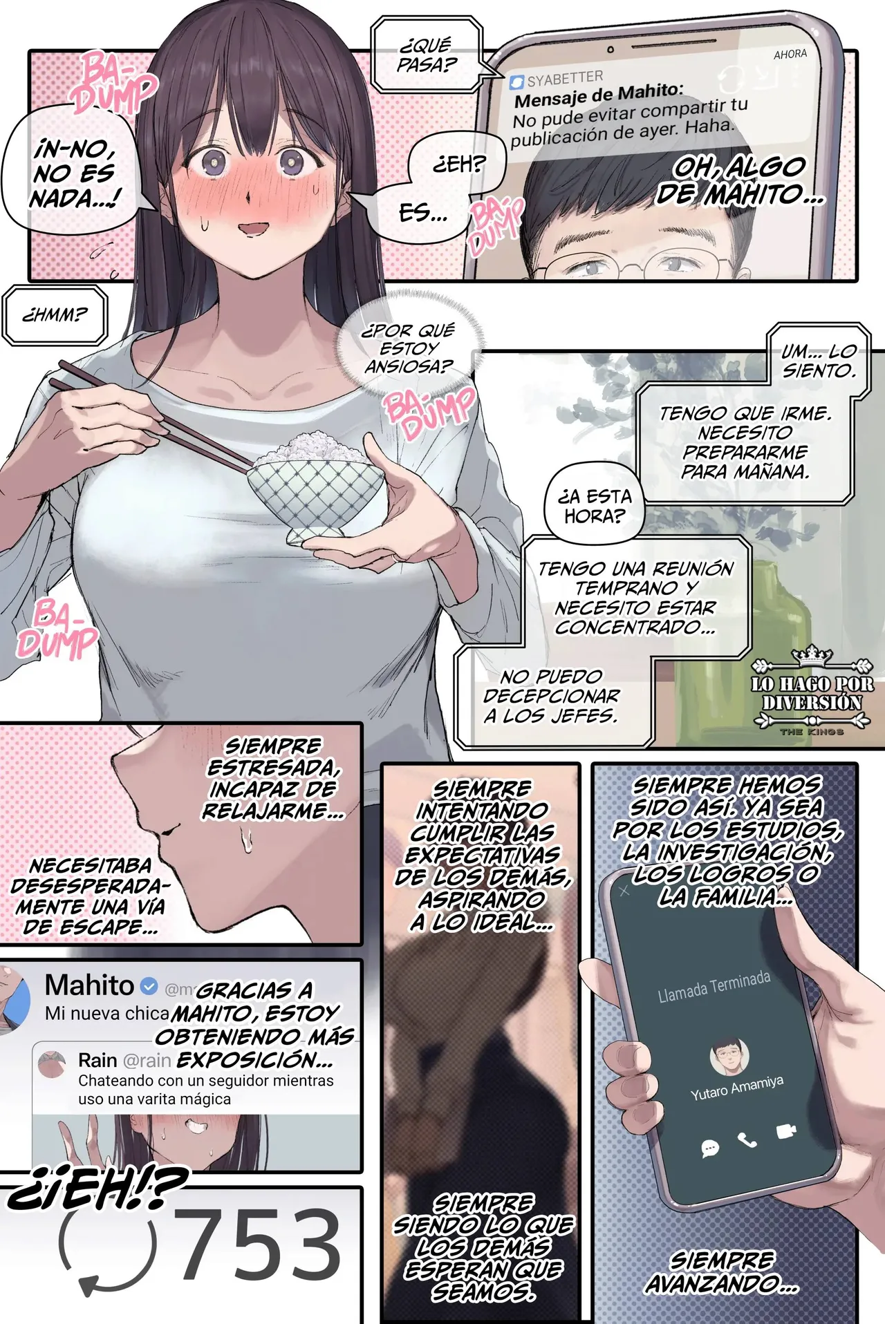 [Yomoda Yomo] Intelli Hitozuma Amamiya Touko Sensei no Hatsujou | Touko Amamiya׃ Esposa Academica y Profesora en CELO [Español] [Lo Hago por Diversión] [Sin Censura] [Digital] numero di immagine  15