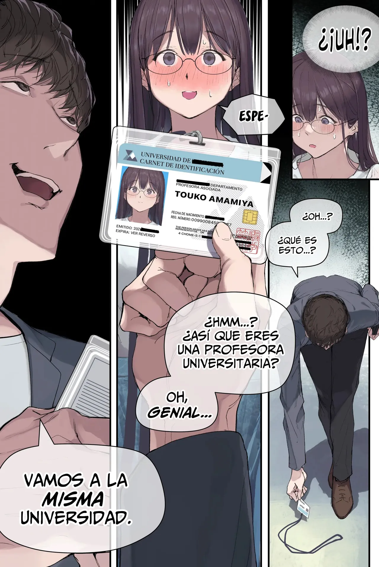 [Yomoda Yomo] Intelli Hitozuma Amamiya Touko Sensei no Hatsujou | Touko Amamiya׃ Esposa Academica y Profesora en CELO [Español] [Lo Hago por Diversión] [Sin Censura] [Digital] numero di immagine  21