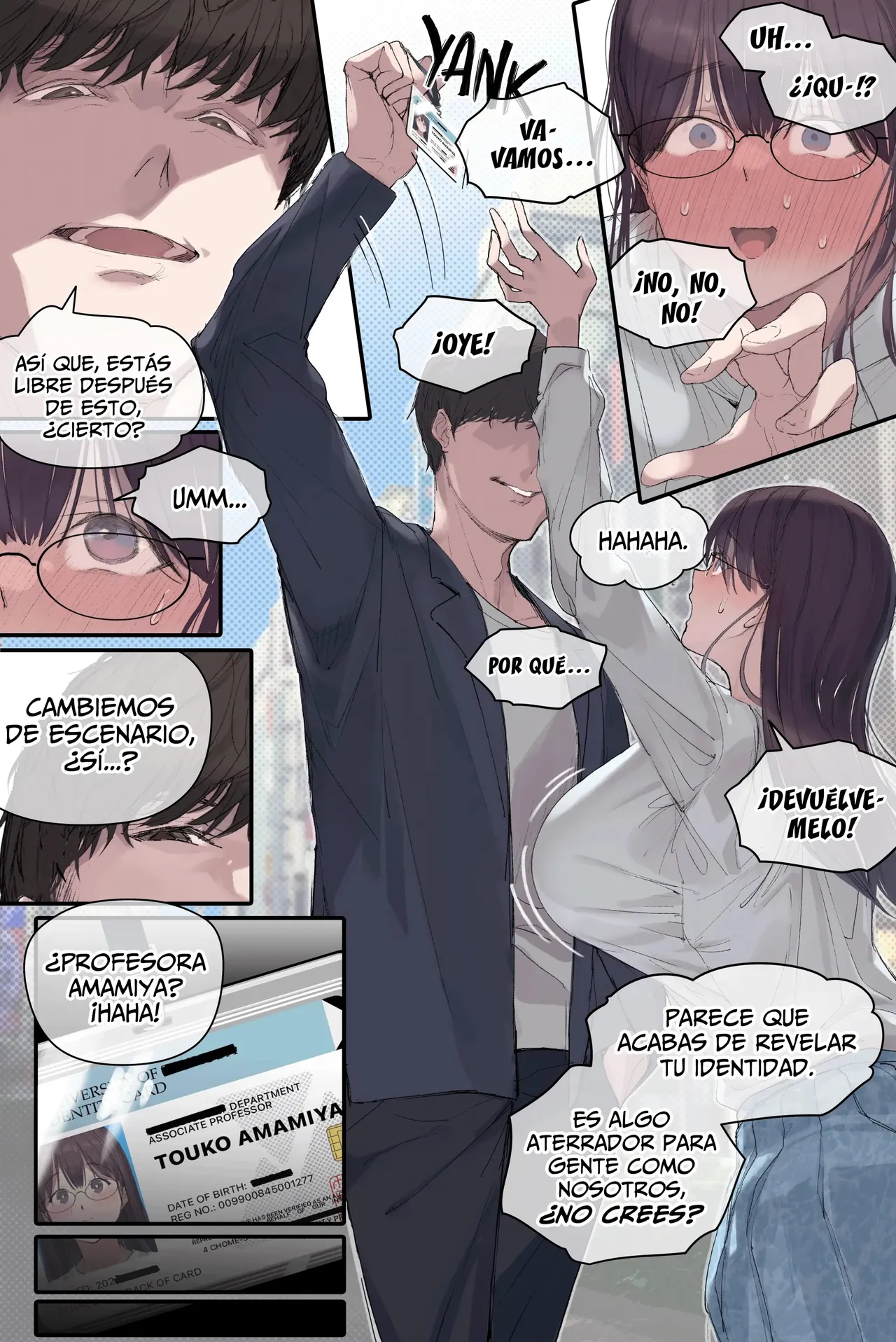 [Yomoda Yomo] Intelli Hitozuma Amamiya Touko Sensei no Hatsujou | Touko Amamiya׃ Esposa Academica y Profesora en CELO [Español] [Lo Hago por Diversión] [Sin Censura] [Digital] numero di immagine  22