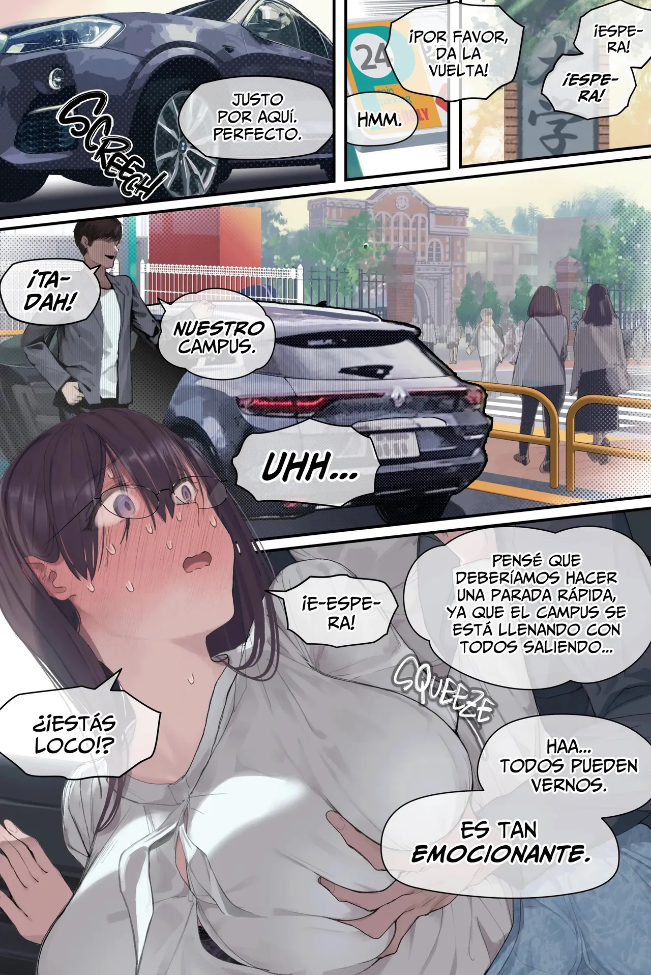 [Yomoda Yomo] Intelli Hitozuma Amamiya Touko Sensei no Hatsujou | Touko Amamiya׃ Esposa Academica y Profesora en CELO [Español] [Lo Hago por Diversión] [Sin Censura] [Digital] numero di immagine  43