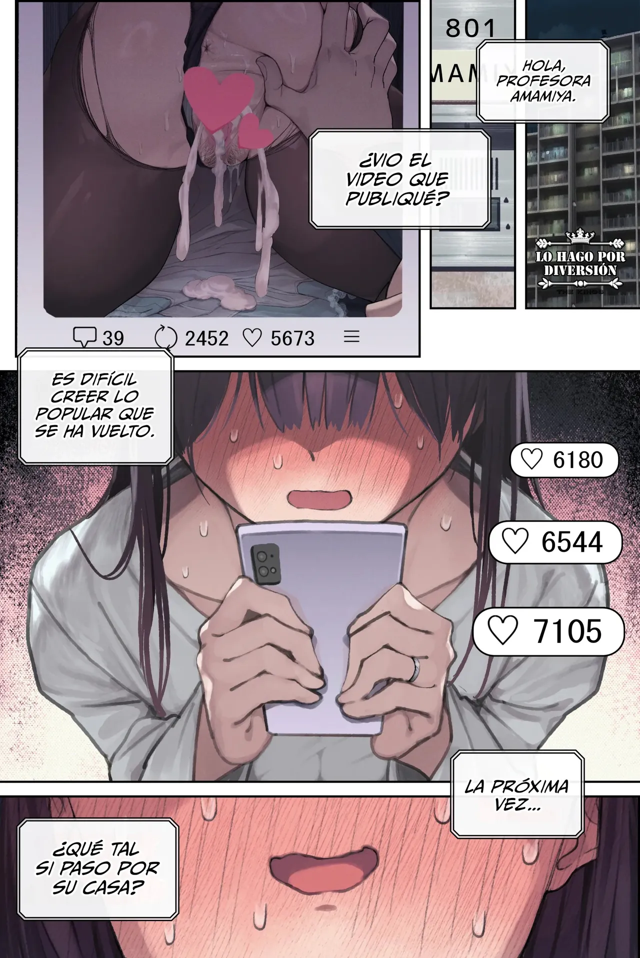 [Yomoda Yomo] Intelli Hitozuma Amamiya Touko Sensei no Hatsujou | Touko Amamiya׃ Esposa Academica y Profesora en CELO [Español] [Lo Hago por Diversión] [Sin Censura] [Digital] numero di immagine  56