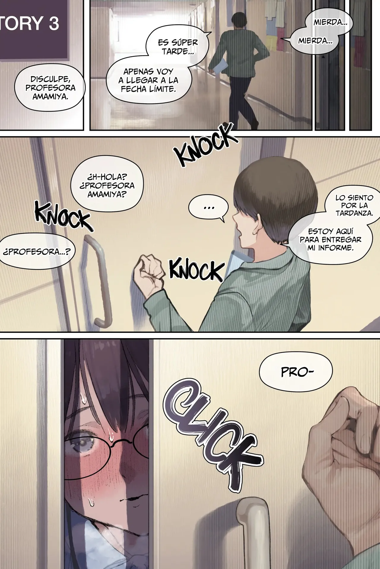 [Yomoda Yomo] Intelli Hitozuma Amamiya Touko Sensei no Hatsujou | Touko Amamiya׃ Esposa Academica y Profesora en CELO [Español] [Lo Hago por Diversión] [Sin Censura] [Digital] numero di immagine  57