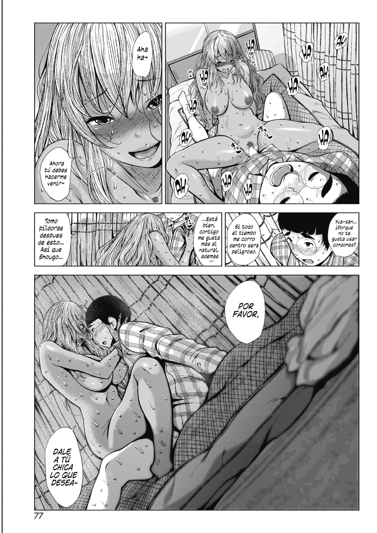 [Fumihiko] Sonogo no Kuro Gal-chan to Megane-kun | Gal-chan y Gafas-kun Después (COMIC HOTMILK 2018-05) [Spanish] [Centurion Scans] [Digital] image number 17