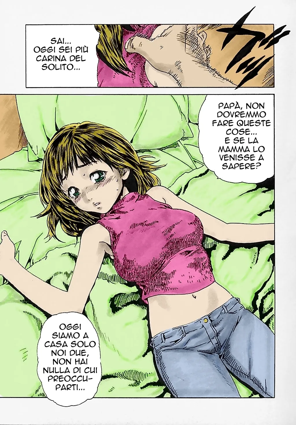 [Haruki] Alone with daddy [Italian] [Rewrite] [Colored] [Decensored] numero di immagine  3